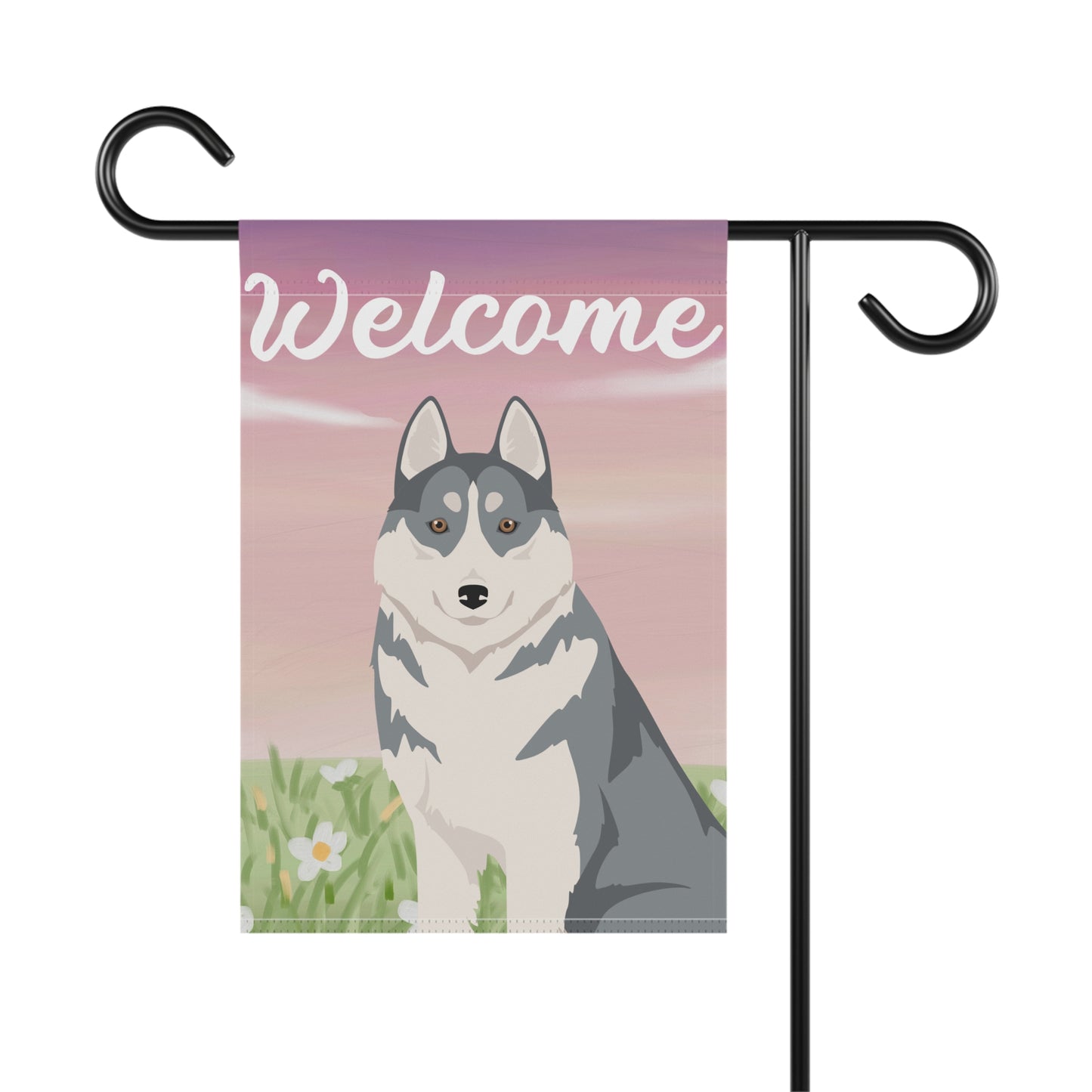 Siberian Husky Dog Welcome Garden Flag