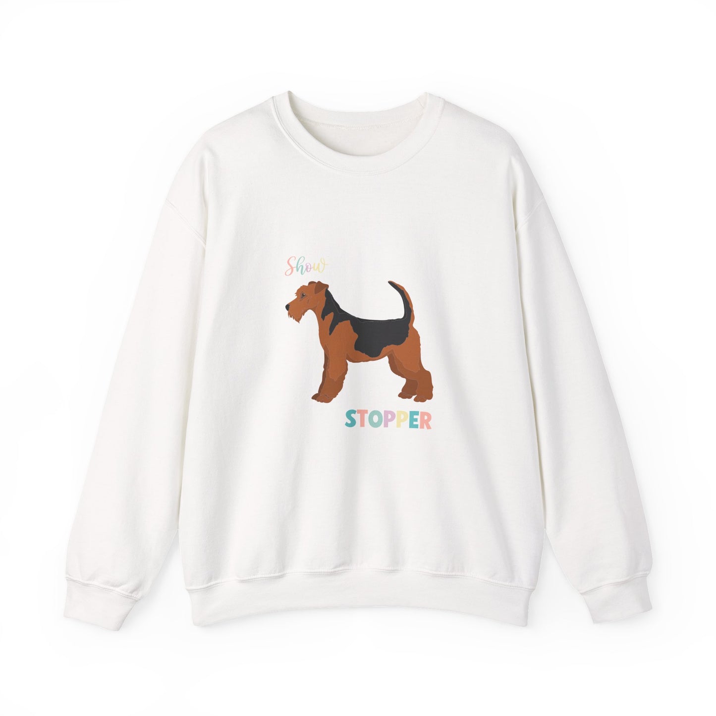 Airdale Terrier Dog Unisex Heavy Blend Crewneck Sweatshirt