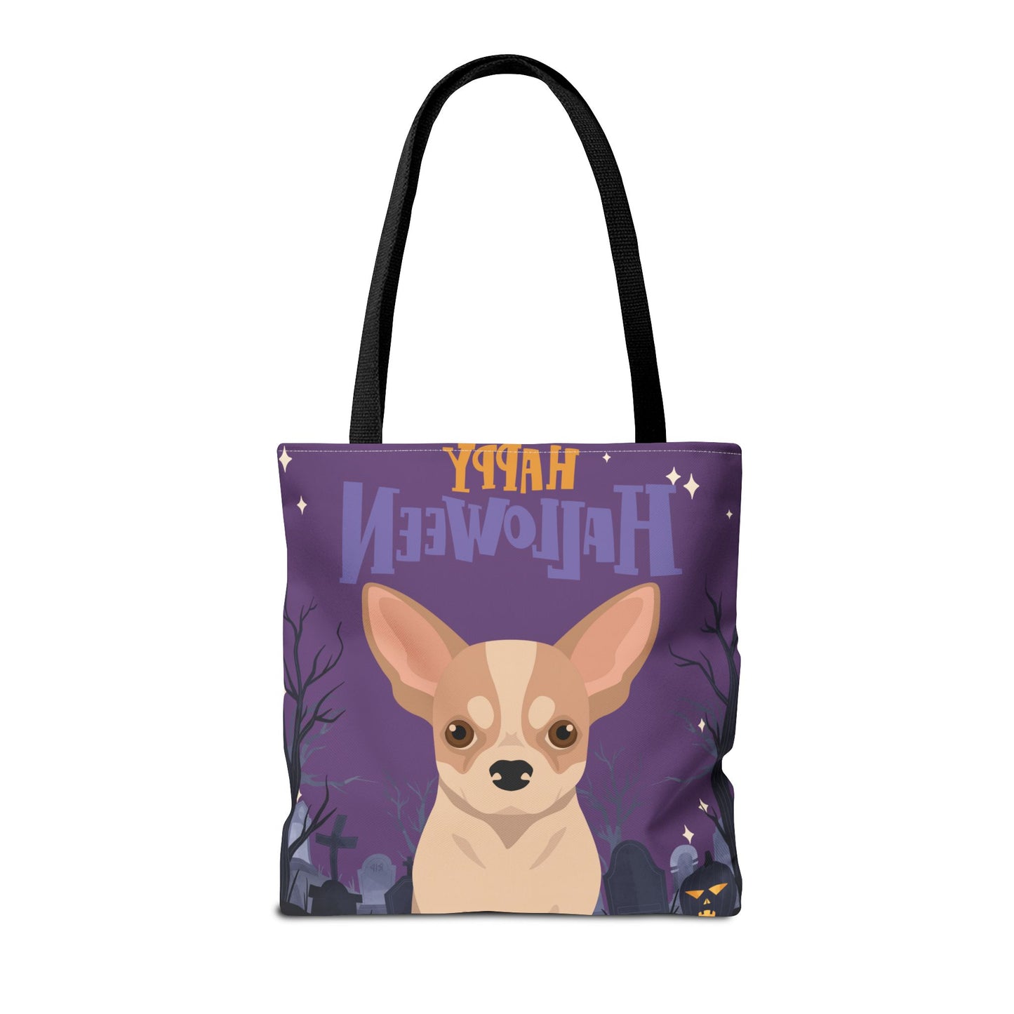 Chihuahua Dog Happy Halloween Tote Bag 16x16