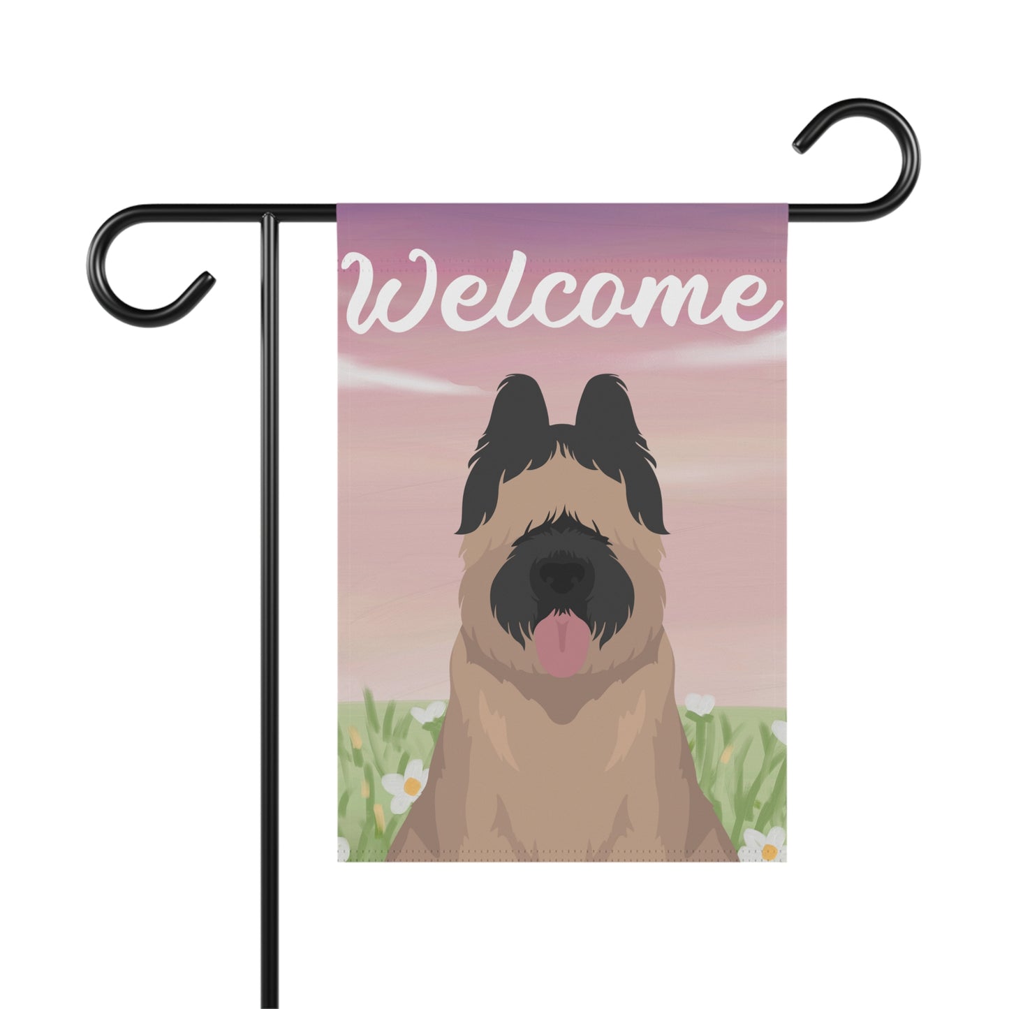 Briard Dog Welcome Garden Flag