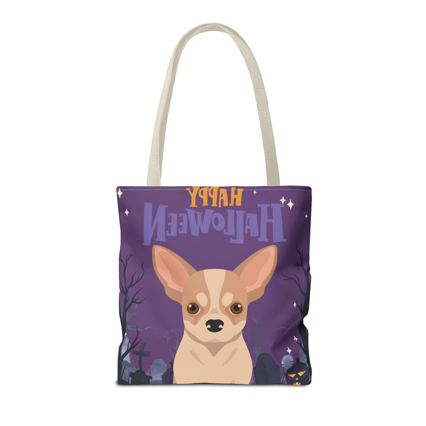 Chihuahua Dog Happy Halloween Tote Bag 16x16