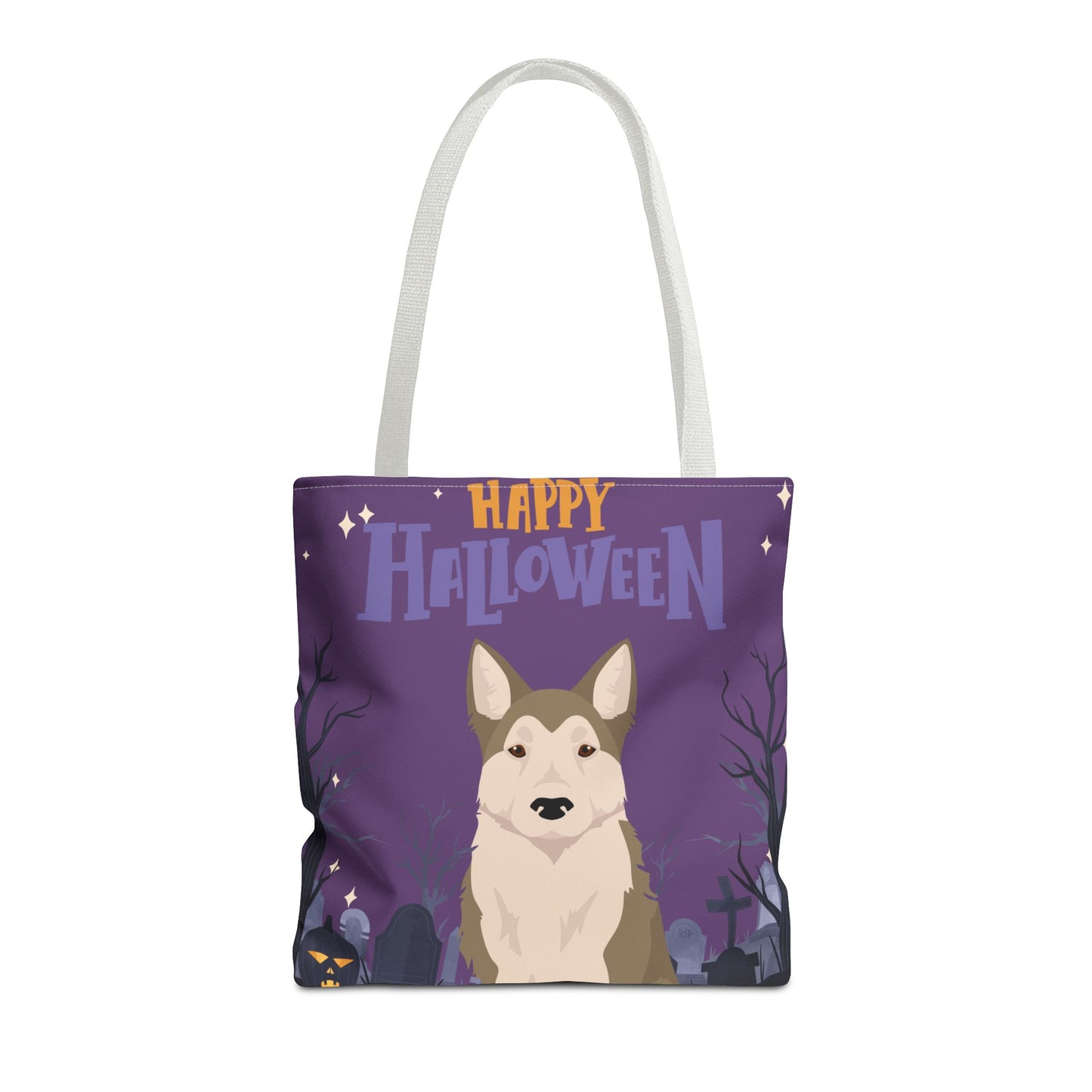 West Siberian Laika Dog Happy Halloween Tote Bag 16x16