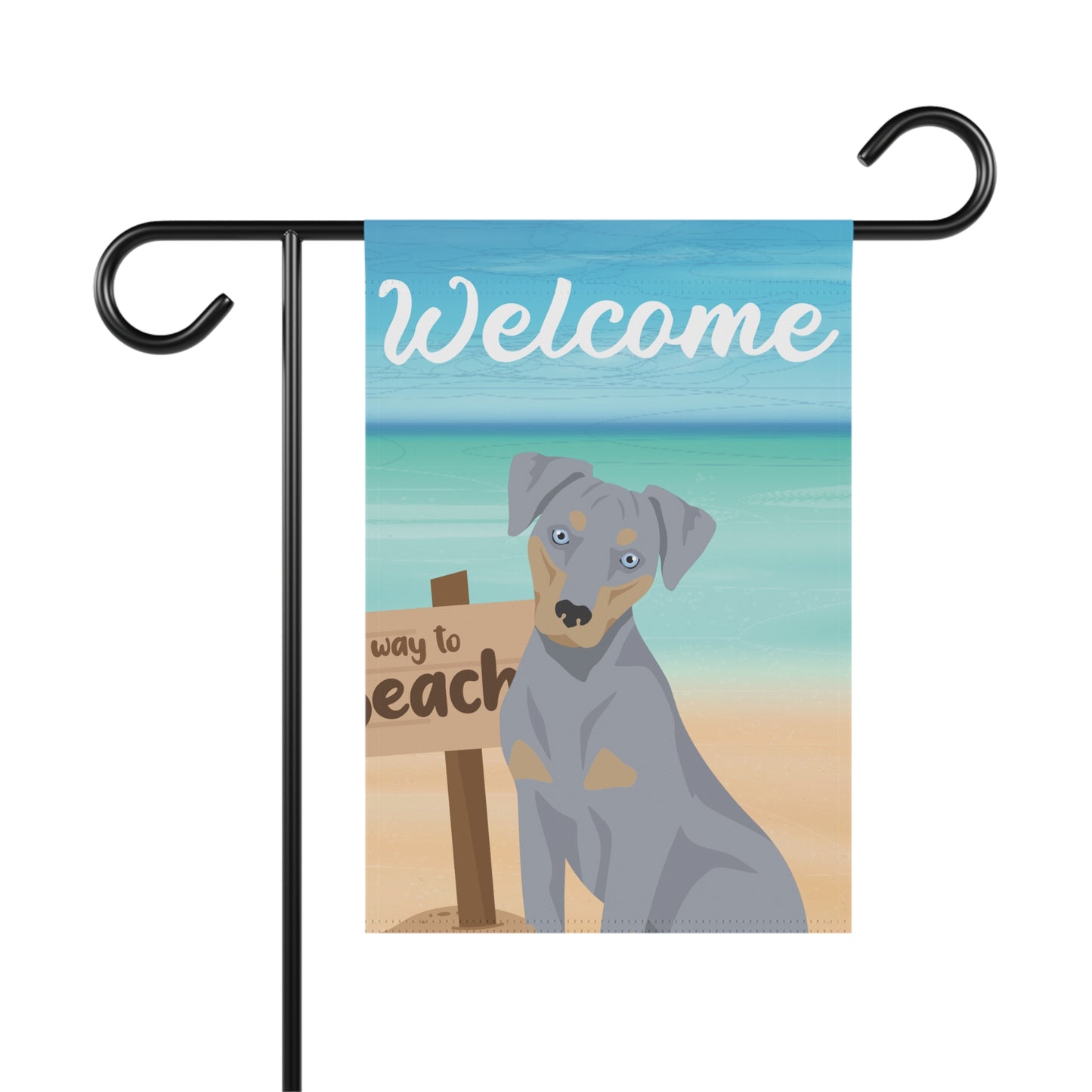 Blue Lacy Dog Garden Flag