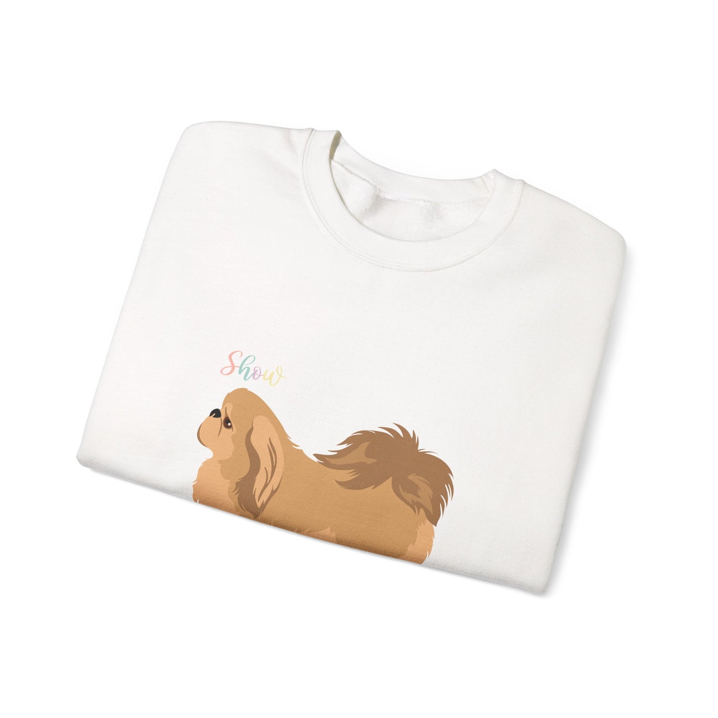 Pekingese Dog Unisex Heavy Blend Crewneck Sweatshirt