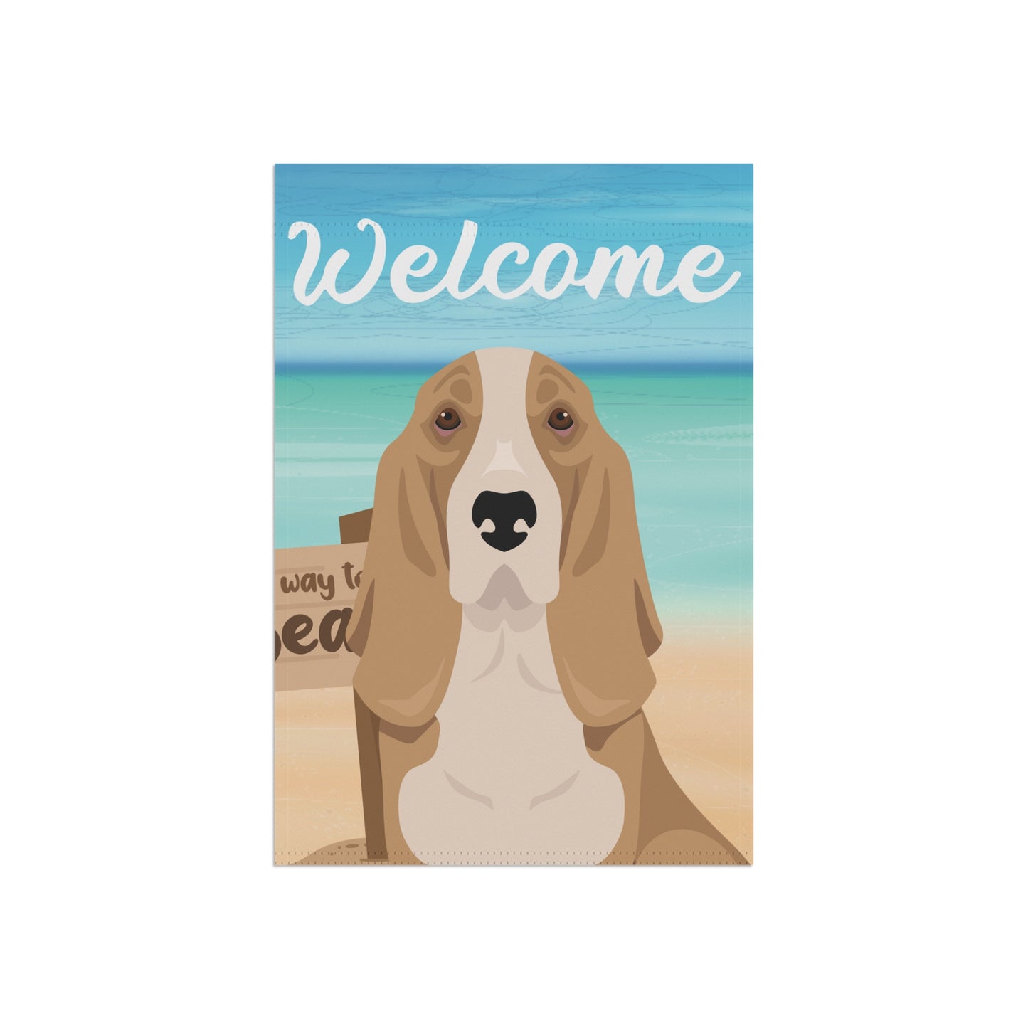 Basset Hound Dog Garden Flag