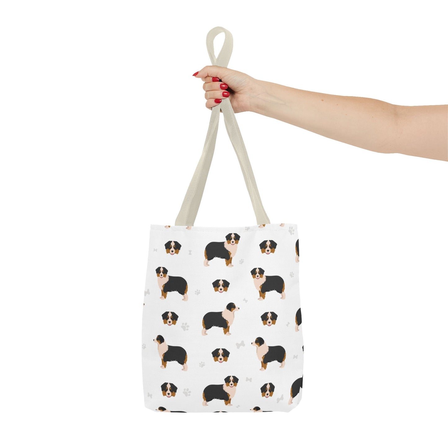 Miniature Australian Shepherd Dog Tote Bag, Aussie Dog Mom Gift