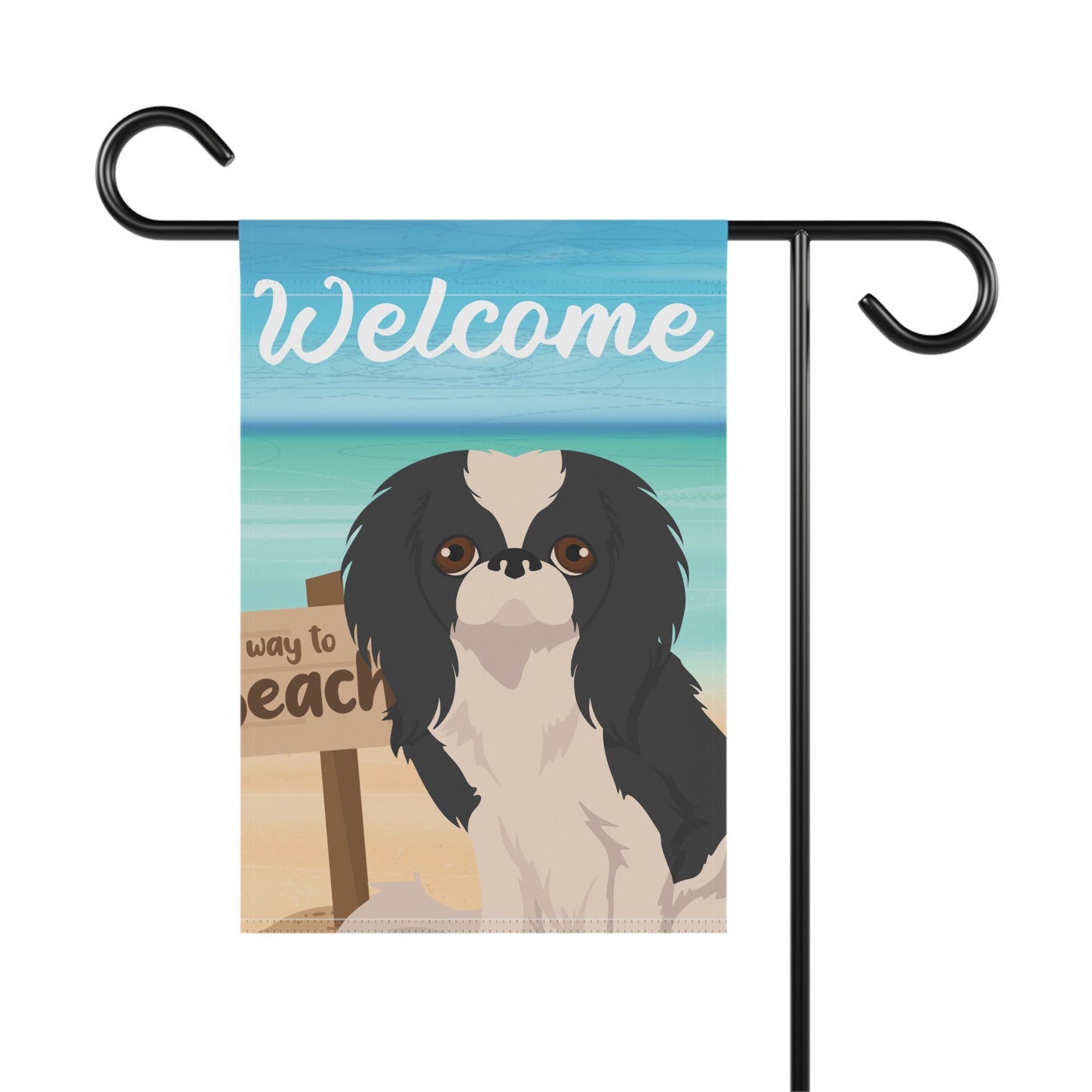 Japanese Chin Dog Garden Flag