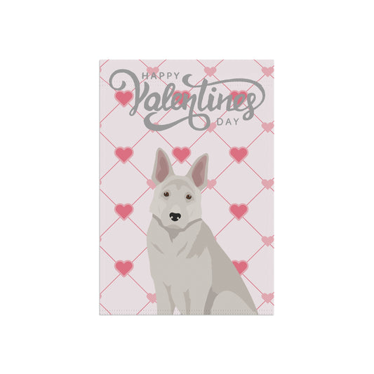 German Shepherd Dog Valentines Day Garden Flag