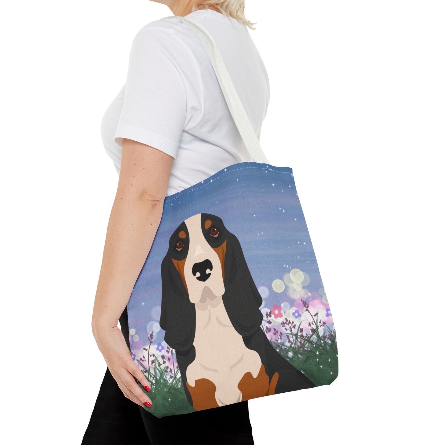 Basset Hound Dog Tote Bag 16x16