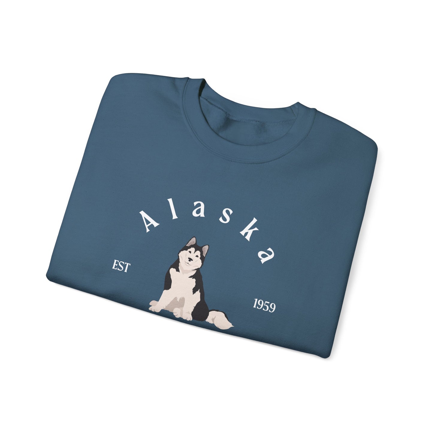 Alaskan Malamute State Dogs Unisex Heavy Blend Crewneck Sweatshirt