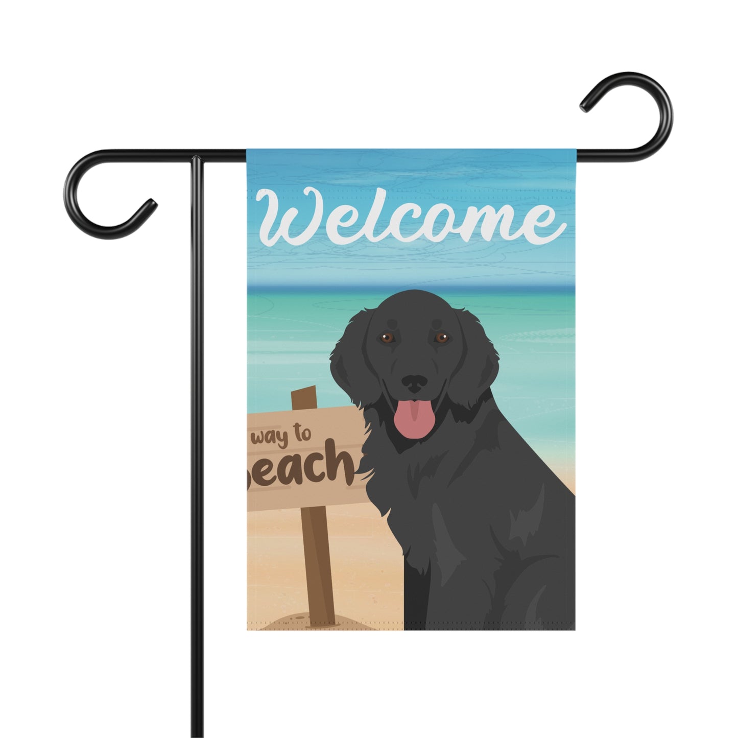 Flat Coated Retriever Dog Garden Flag
