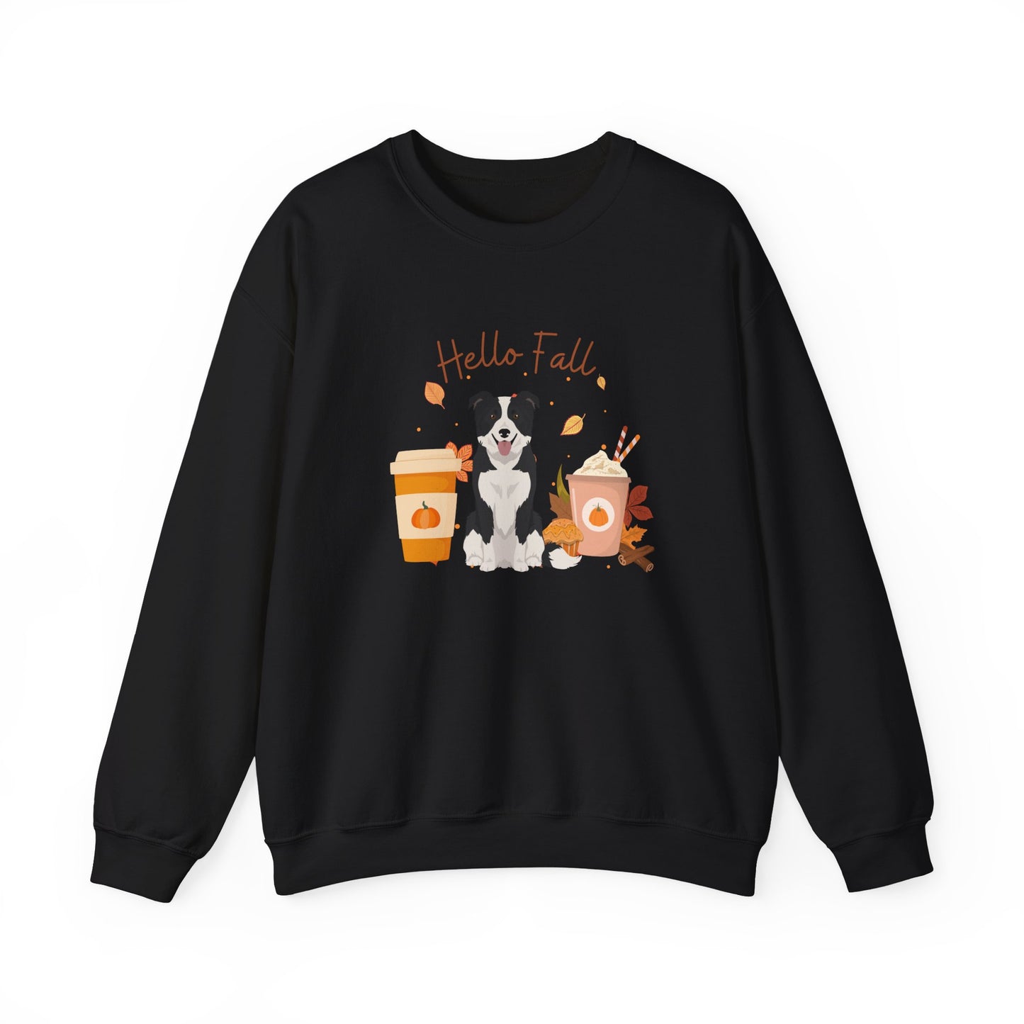 Border Collie Dog Fall Halloween Unisex Heavy Blend Crewneck Sweatshirt