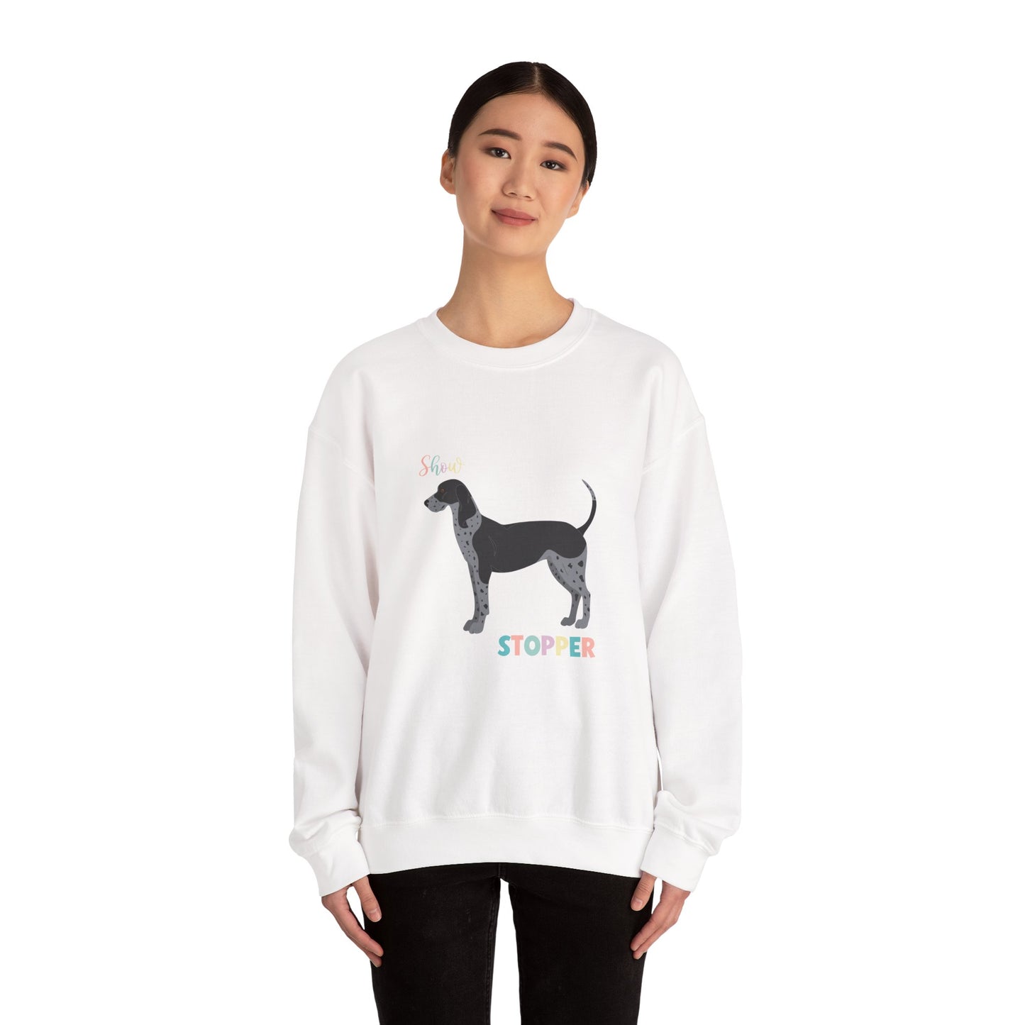American English Coonhound Dog Unisex Heavy Blend Crewneck Sweatshirt
