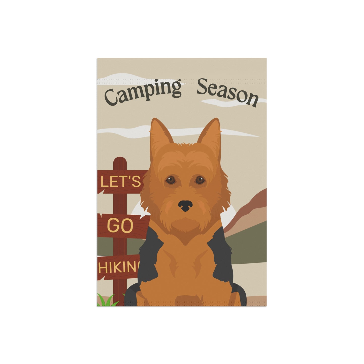 Australian Terrier Dog Camping Garden Flag