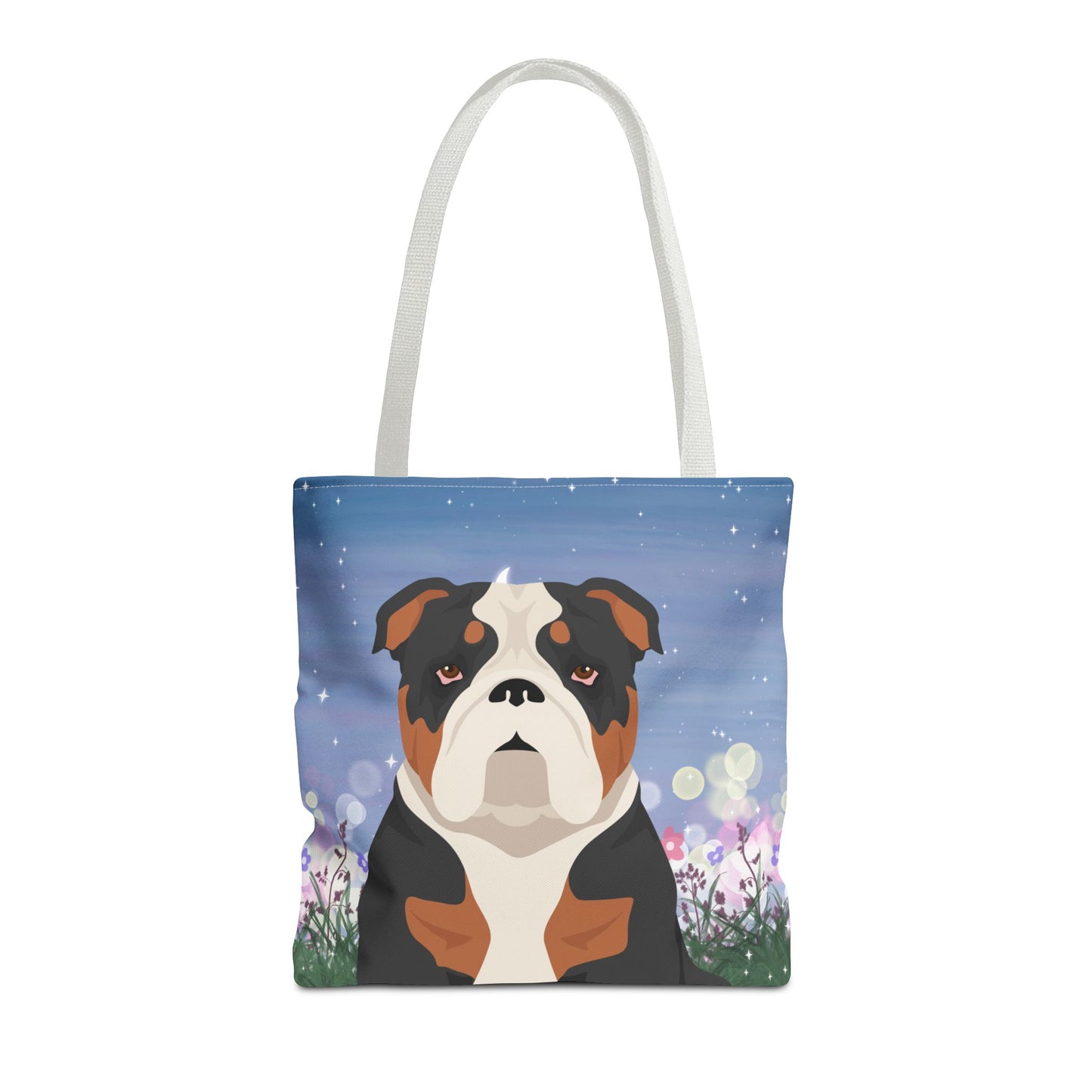 Bulldog Dog Tote Bag 16x16