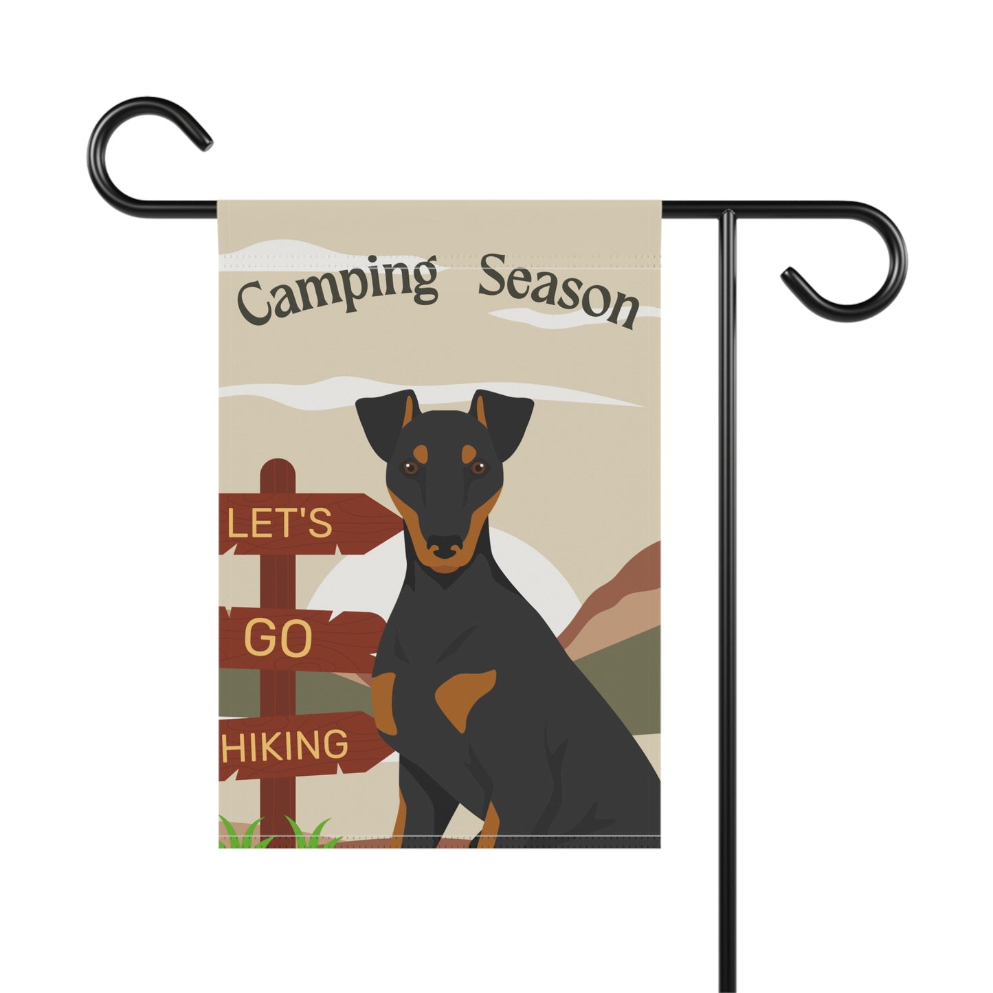 Manchester Terrier Dog Camping Garden Flag