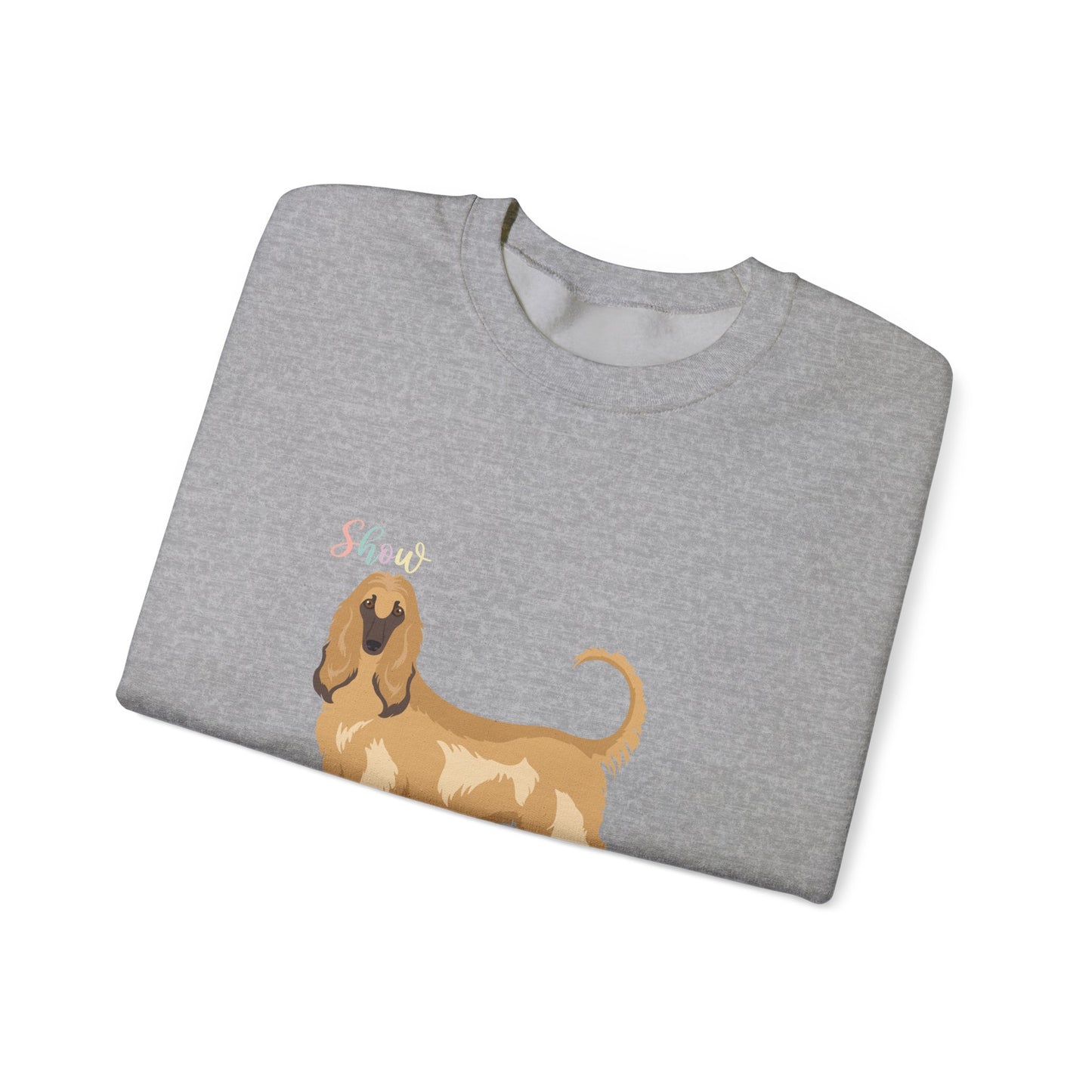 Afghan Hound Dog Unisex Heavy Blend Crewneck Sweatshirt