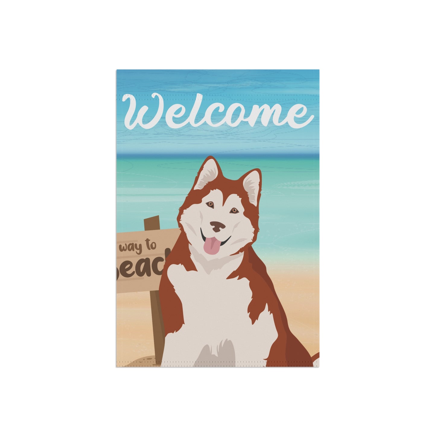 Alaskan Malamute Dog Garden Flag