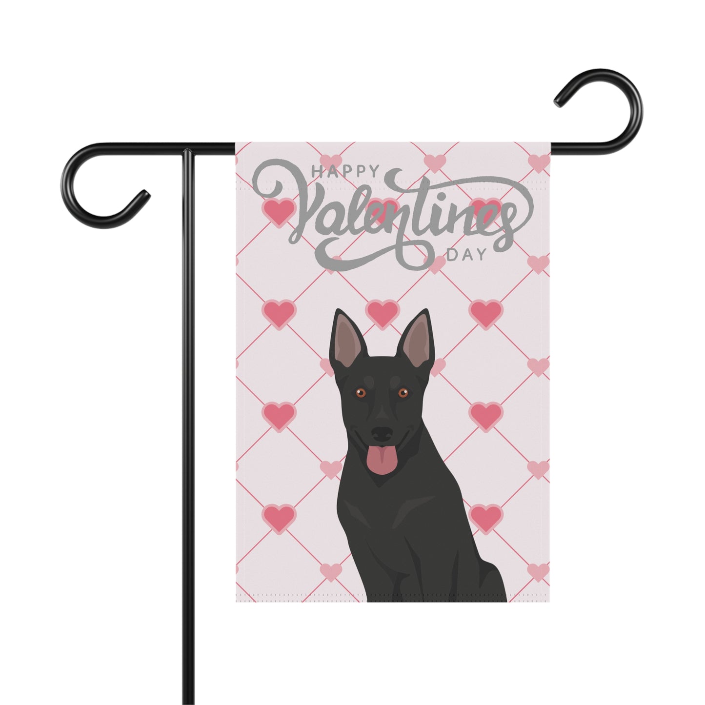 Australian Cattle Dog Valentines Day Garden Flag