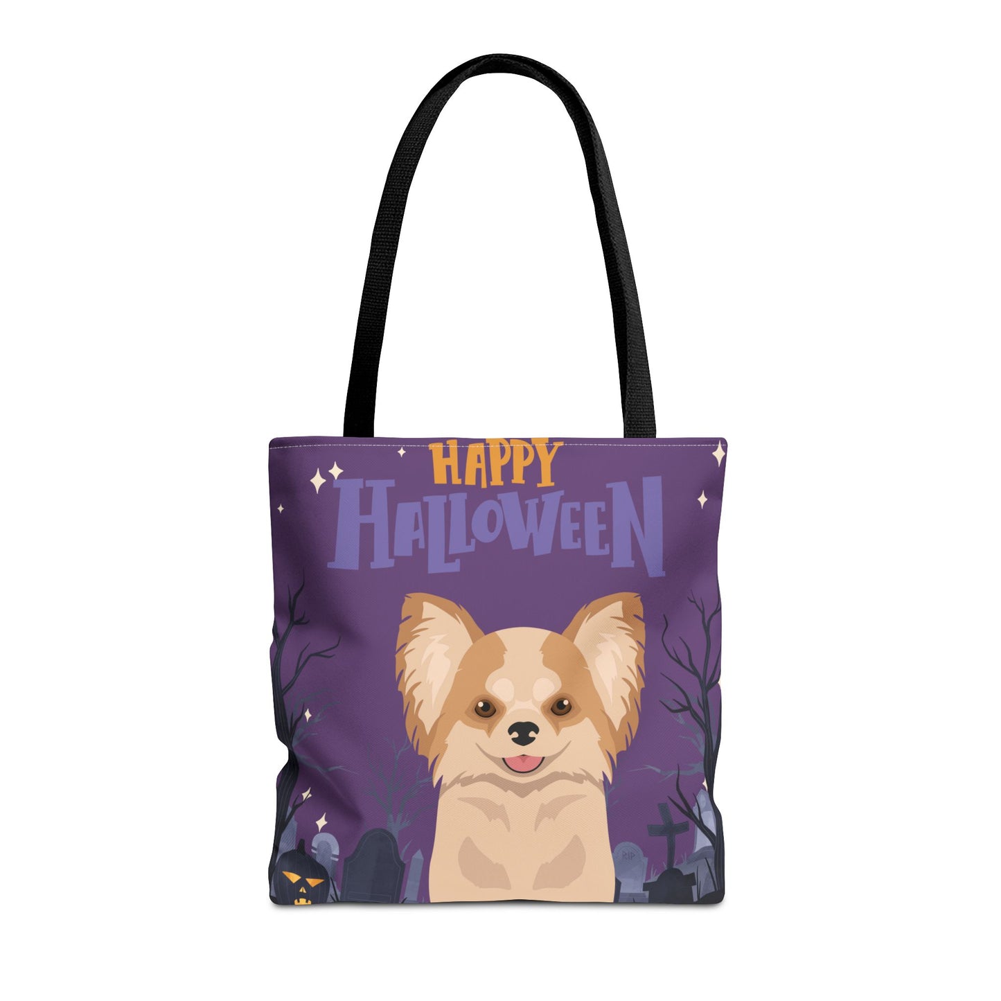 Chihuahua Dog Happy Halloween Tote Bag 16x16