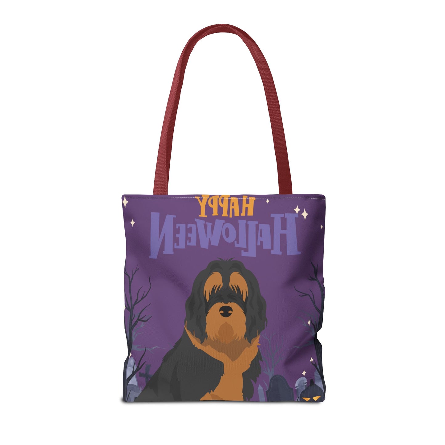 Otterhound Dog Happy Halloween Tote Bag 16x16