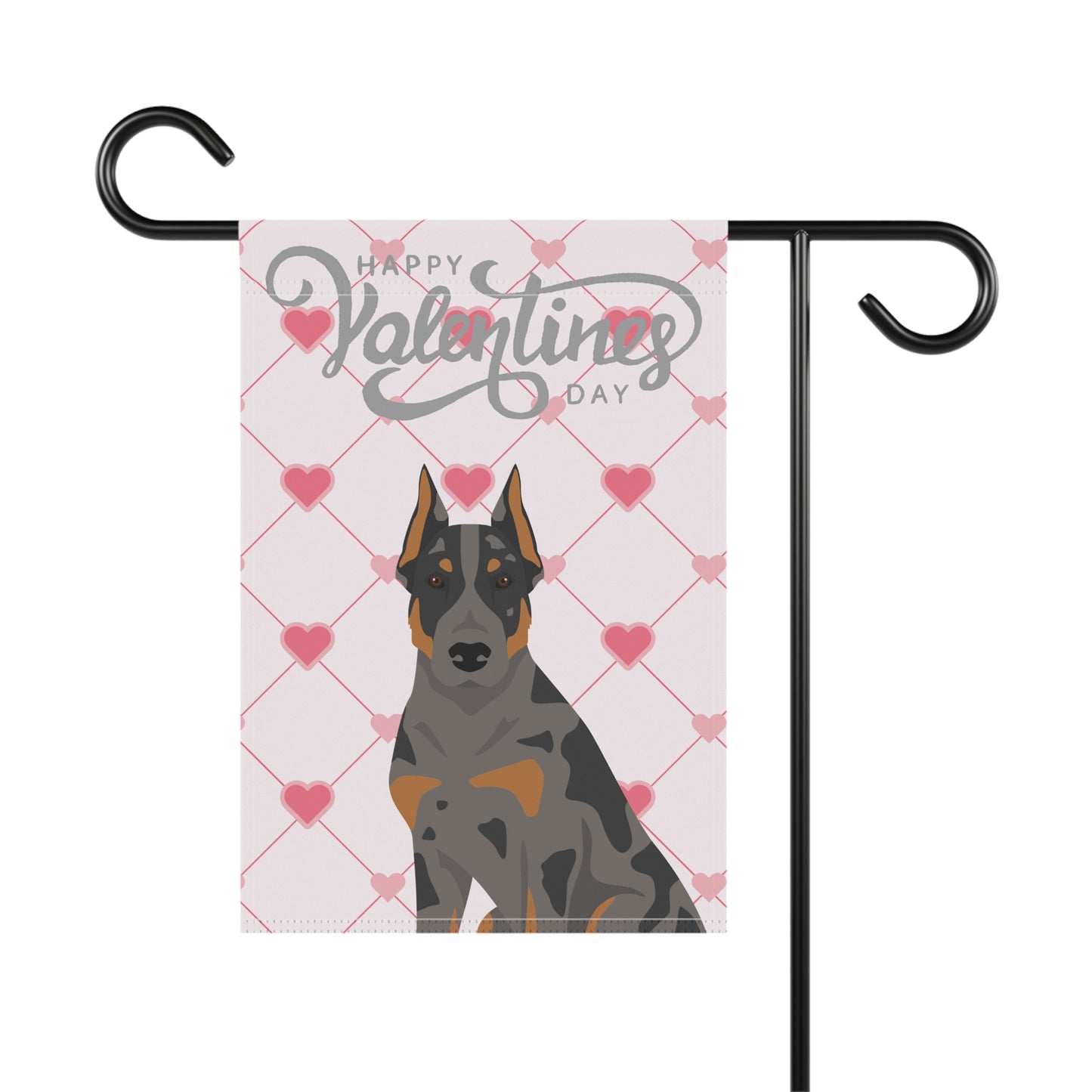 Beauceron Dog Valentines Day Garden Flag