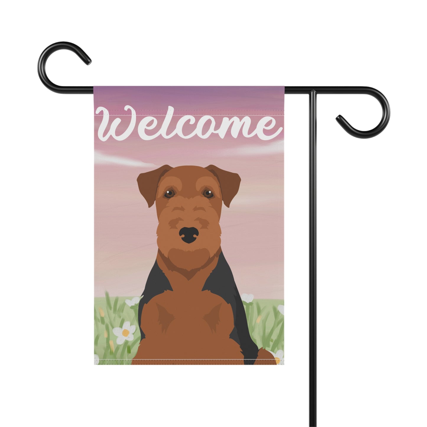 Welsh Terrier Dog Welcome Garden Flag