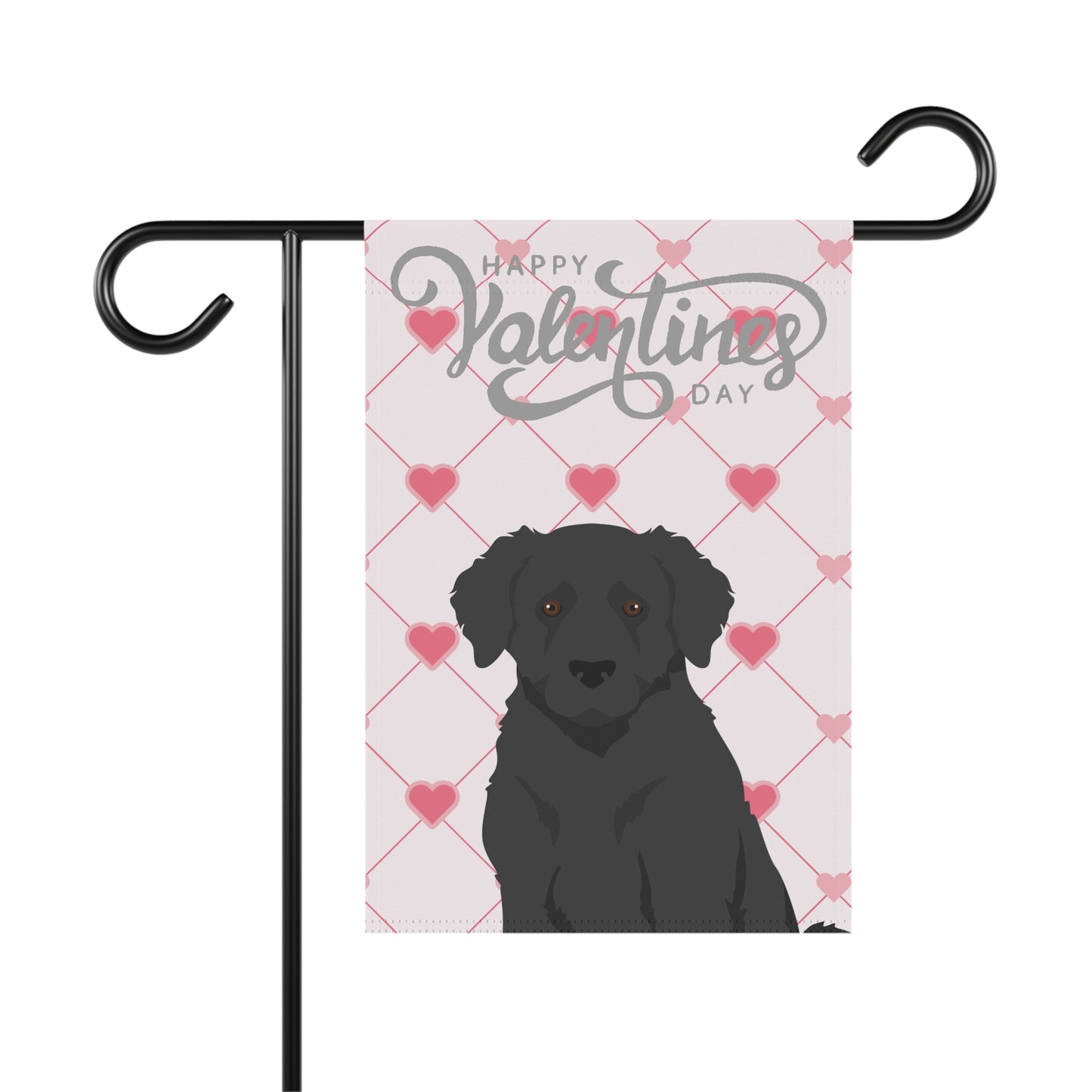 Wetterhoun Dog Valentines Day Garden Flag