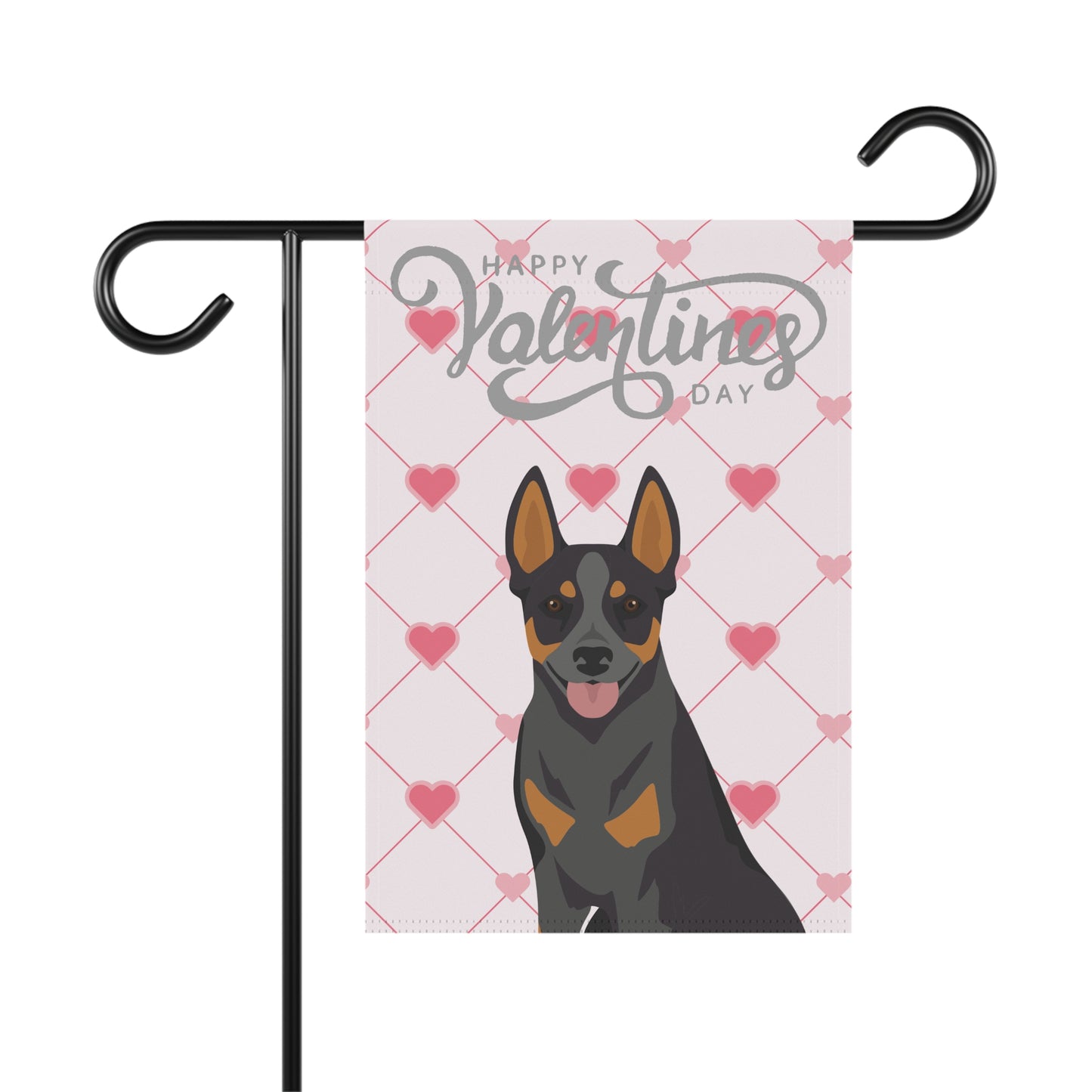 Australian Stumpy Tail Cattle Dog Valentines Day Garden Flag