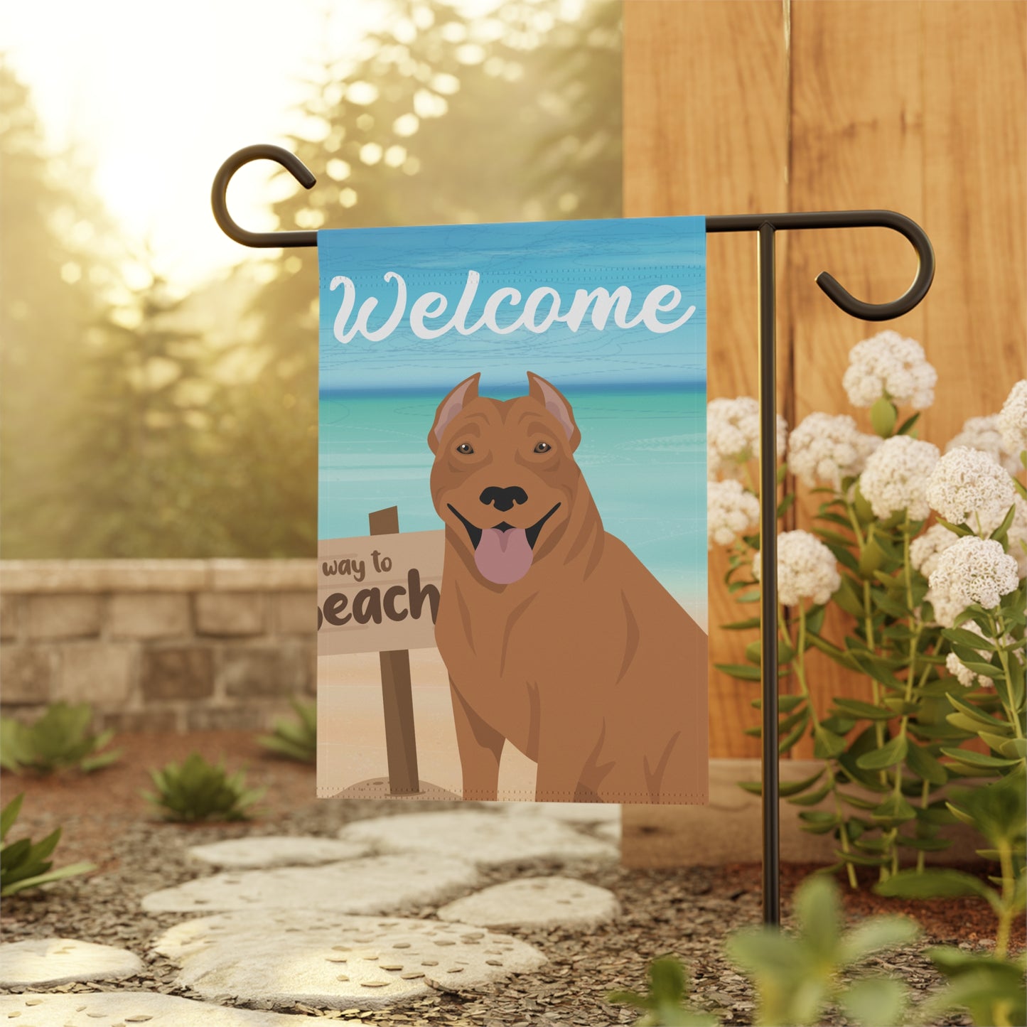 Pit Bull Dog Garden Flag