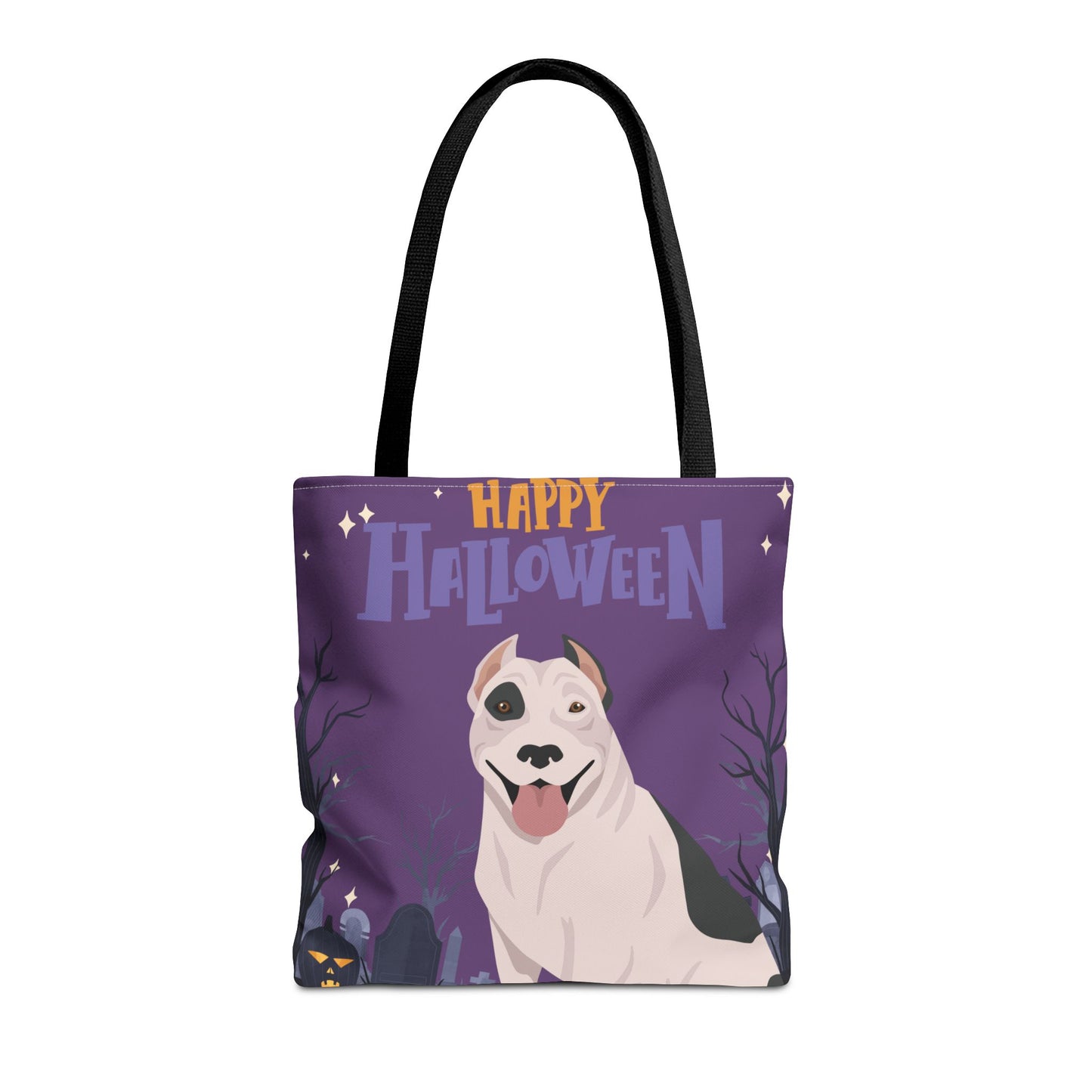 Pit Bull Dog Happy Halloween Tote Bag 16x16