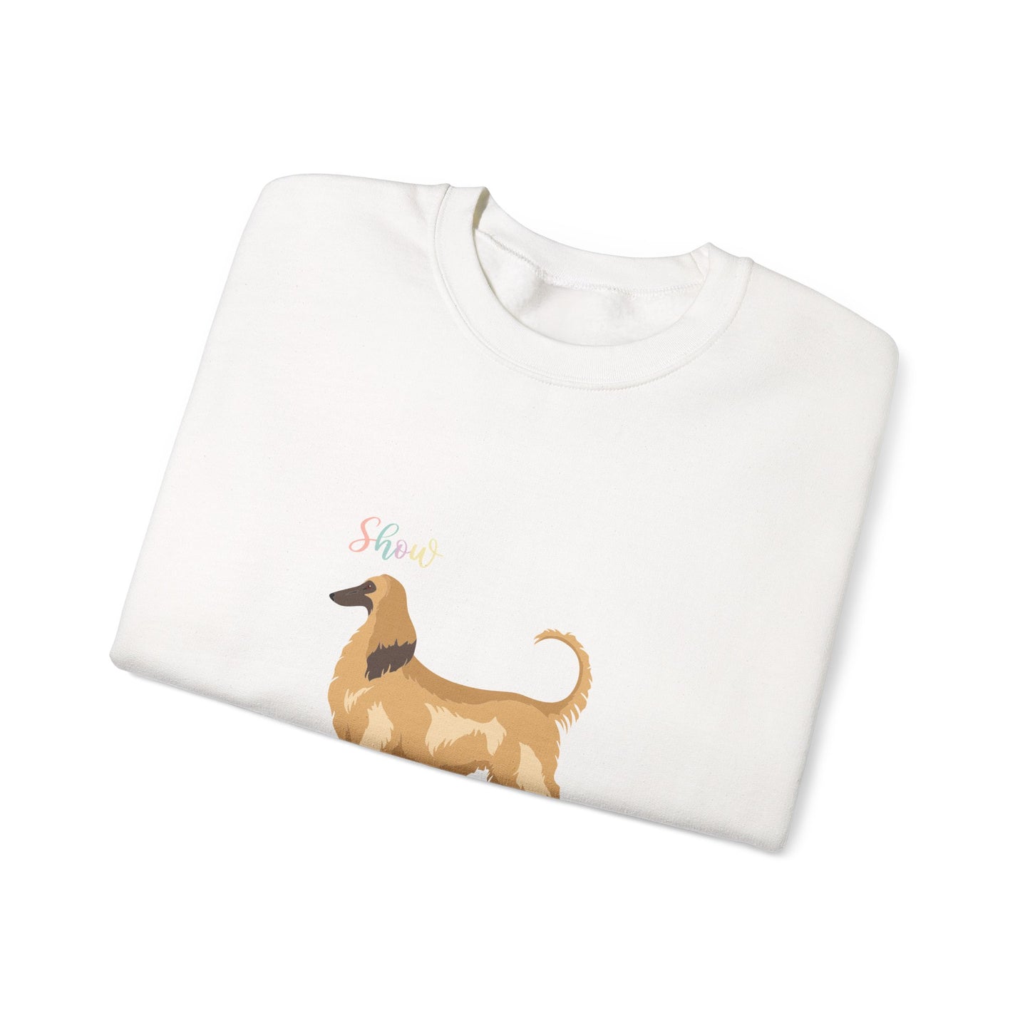Afghan Hound Dog Unisex Heavy Blend Crewneck Sweatshirt
