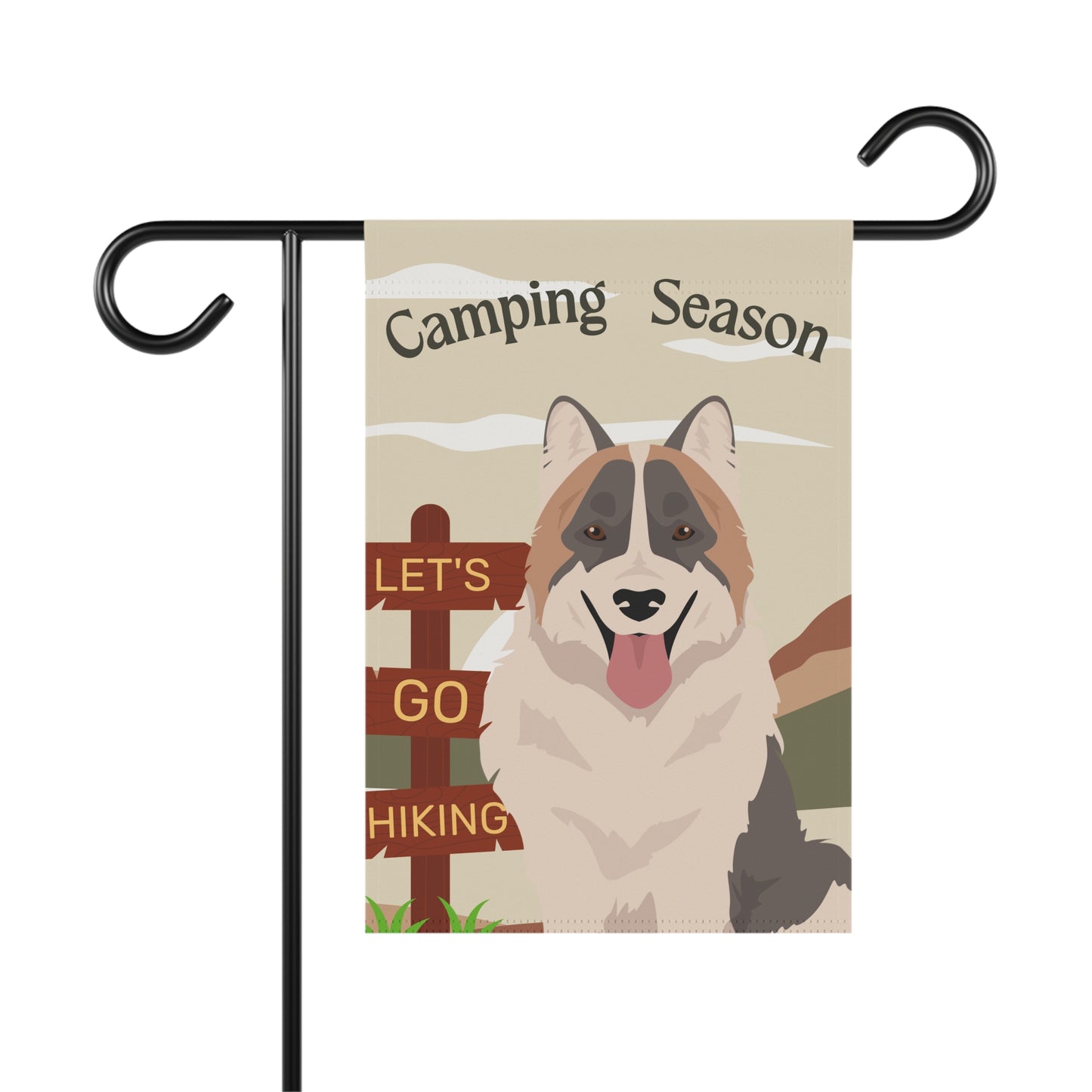 Thai Bangkaew Dog Camping Garden Flag