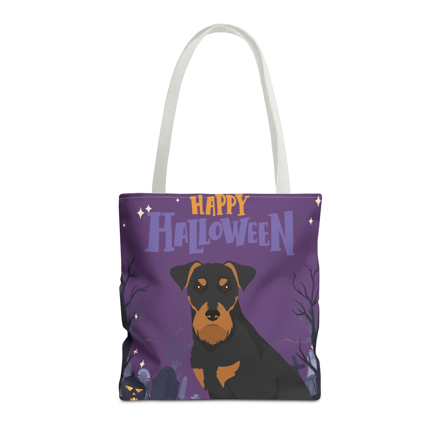 Jadgterrier Dog Happy Halloween Tote Bag 16x16