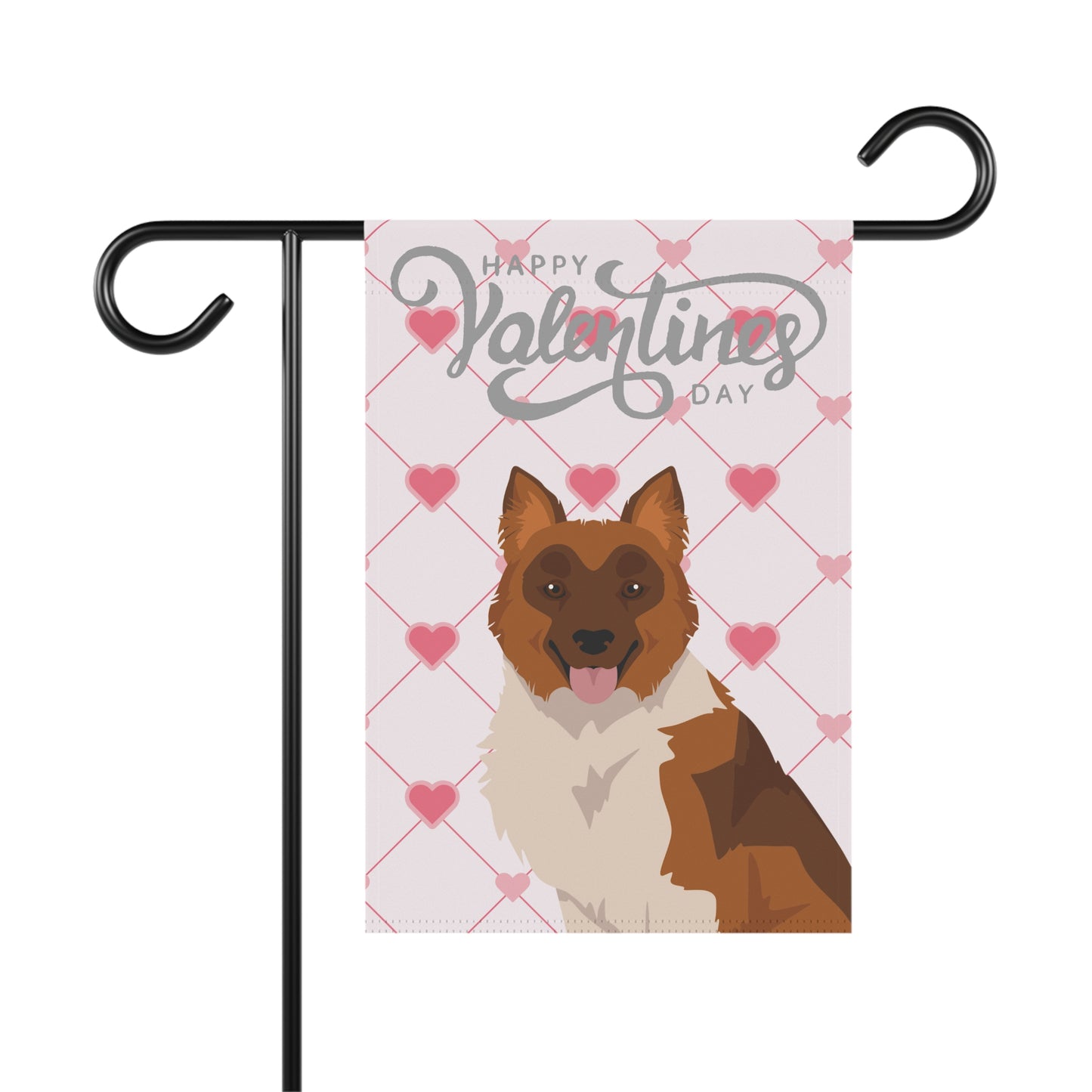 Elo Dog Valentines Day Garden Flag