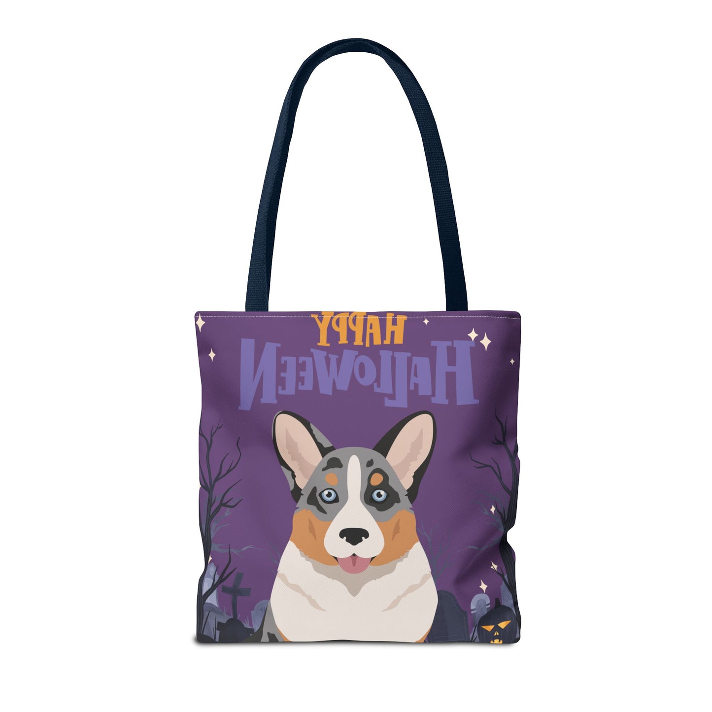 Cardigan Welsh Corgi Dog Happy Halloween Tote Bag 16x16