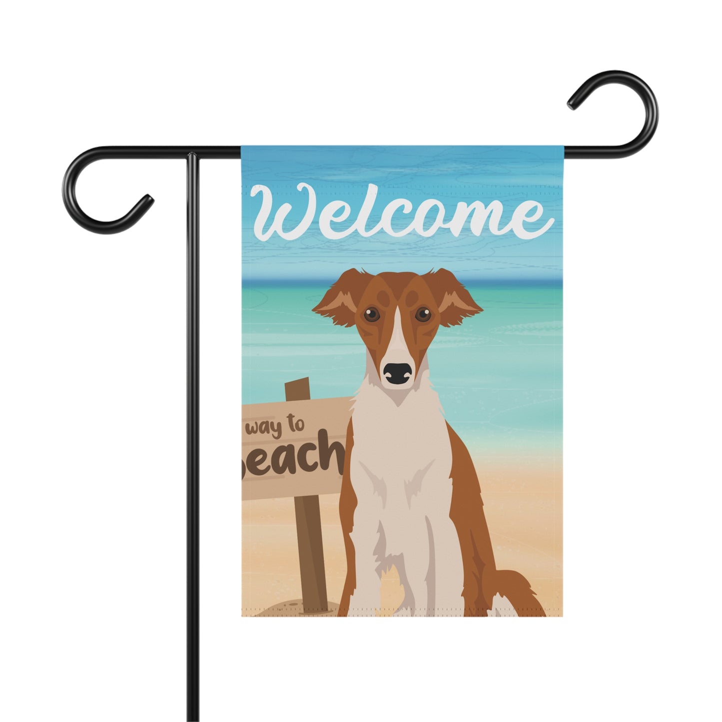 Silken Windhound Dog Garden Flag