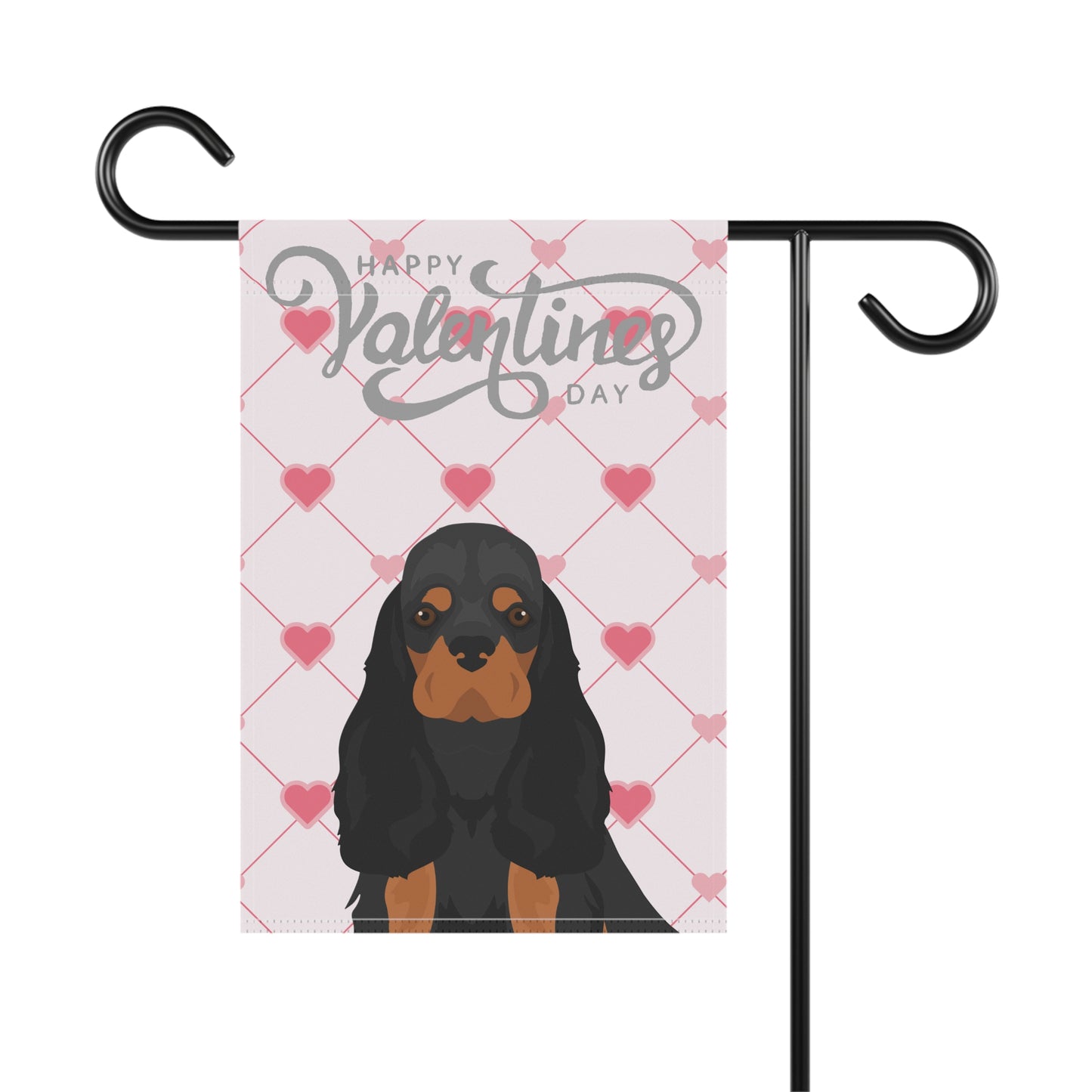 Cocker Spaniel Dog Valentines Day Garden Flag