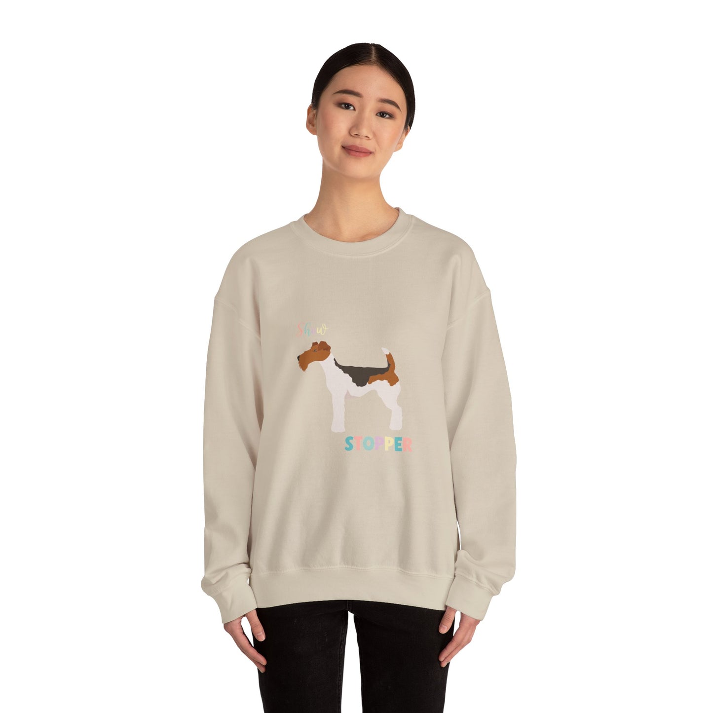 Wire Fox Terrier Dog Unisex Heavy Blend Crewneck Sweatshirt