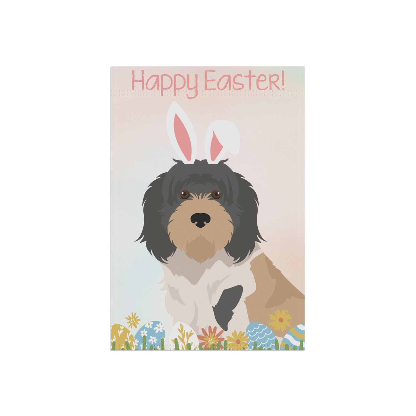 Grand Bassett Griffon Vendeen Dog Happy Easter Garden Flag