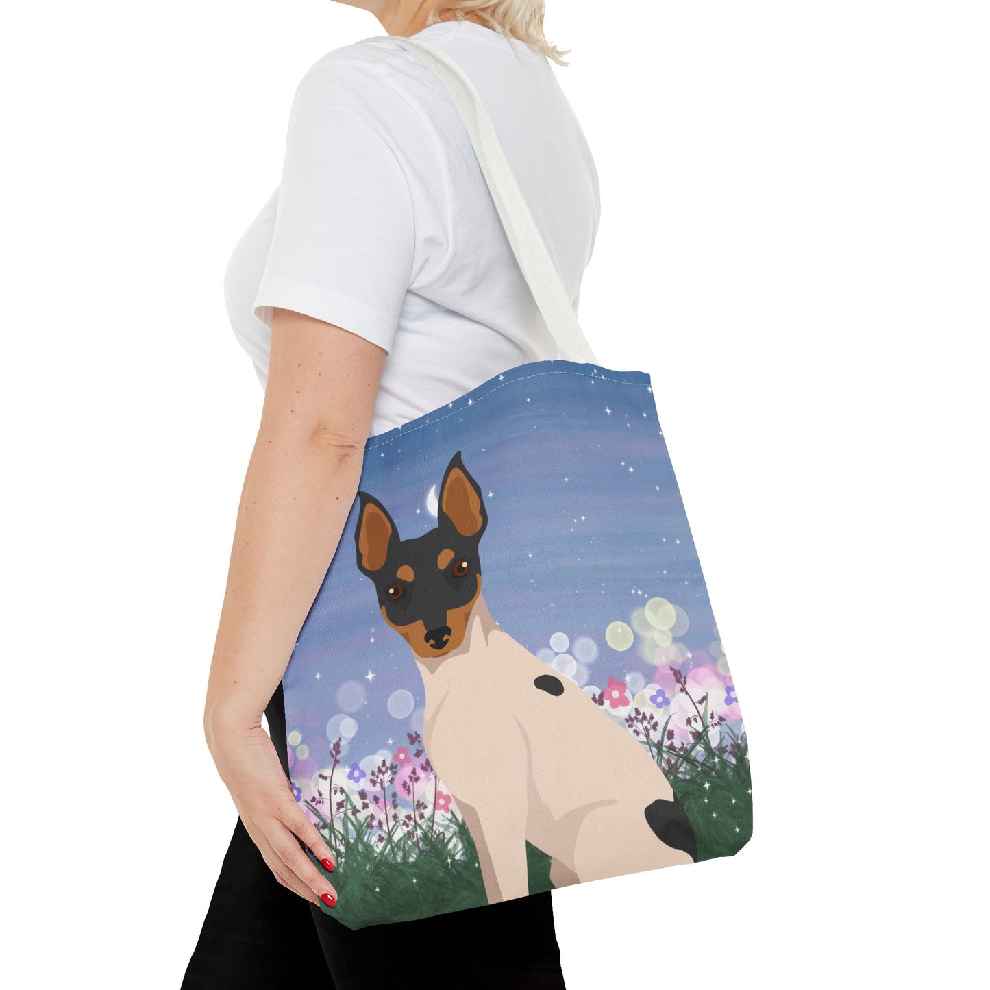 Toy Fox Terrier Dog Tote Bag 16x16