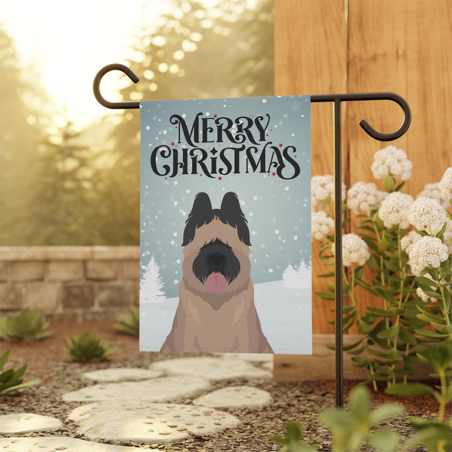 Briard Dog Garden Flag