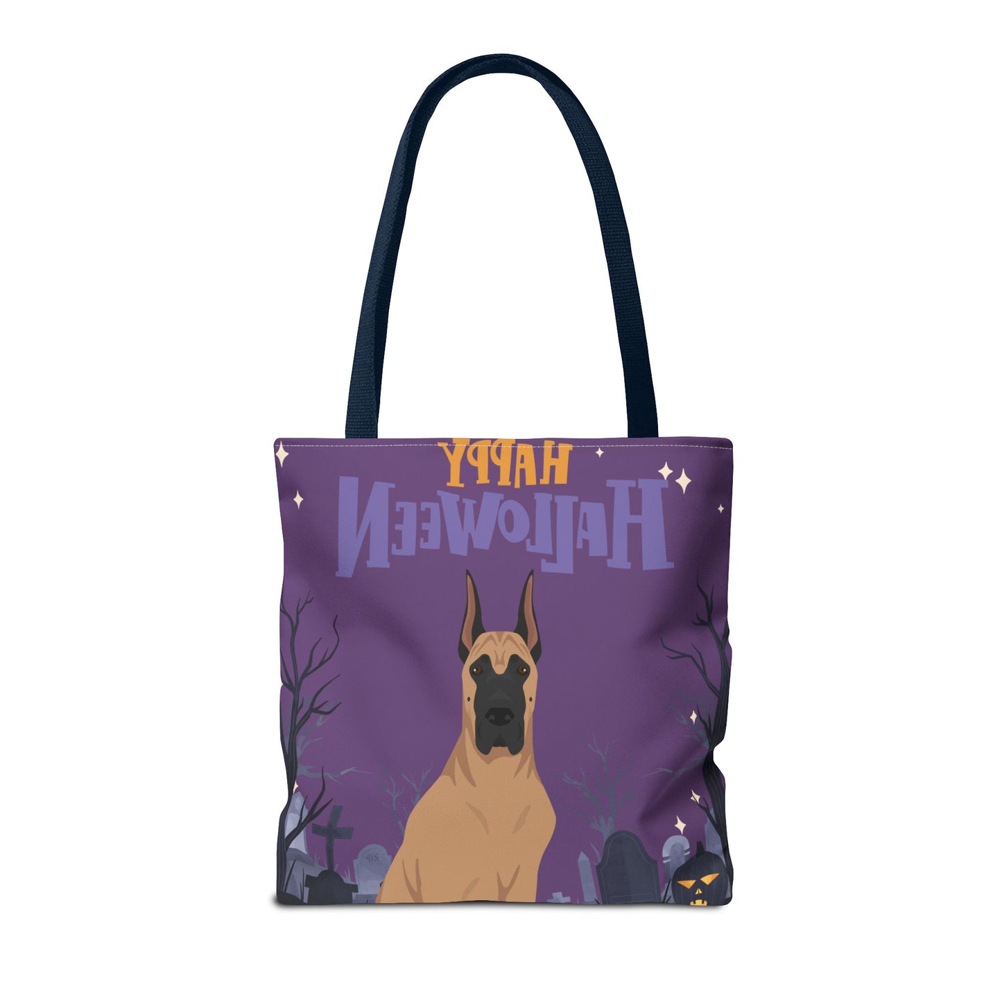 Great Dane Dog Happy Halloween Tote Bag 16x16