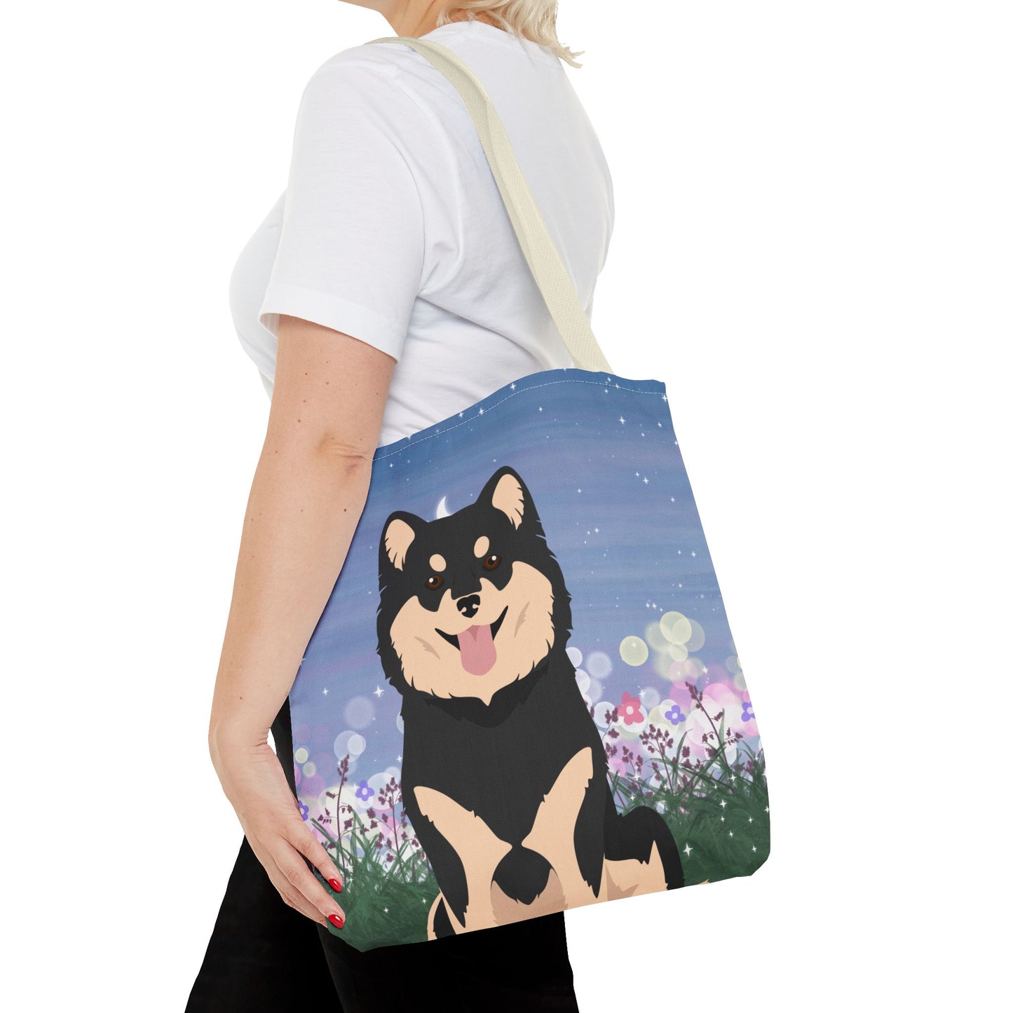 Finnish Lapphund Dog Tote Bag 16x16