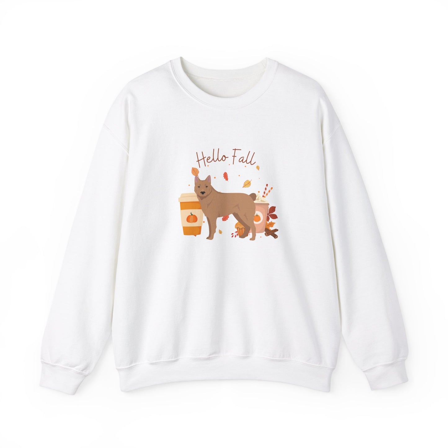 Donggyeongi Dog Fall Unisex Heavy Blend Crewneck Sweatshirt