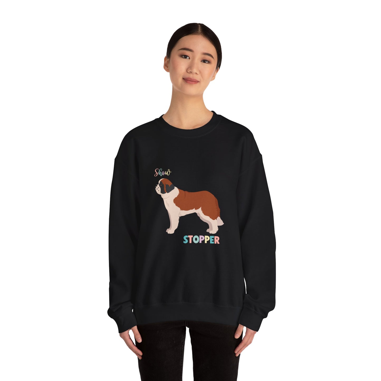 St Bernard Dog Unisex Heavy Blend Crewneck Sweatshirt