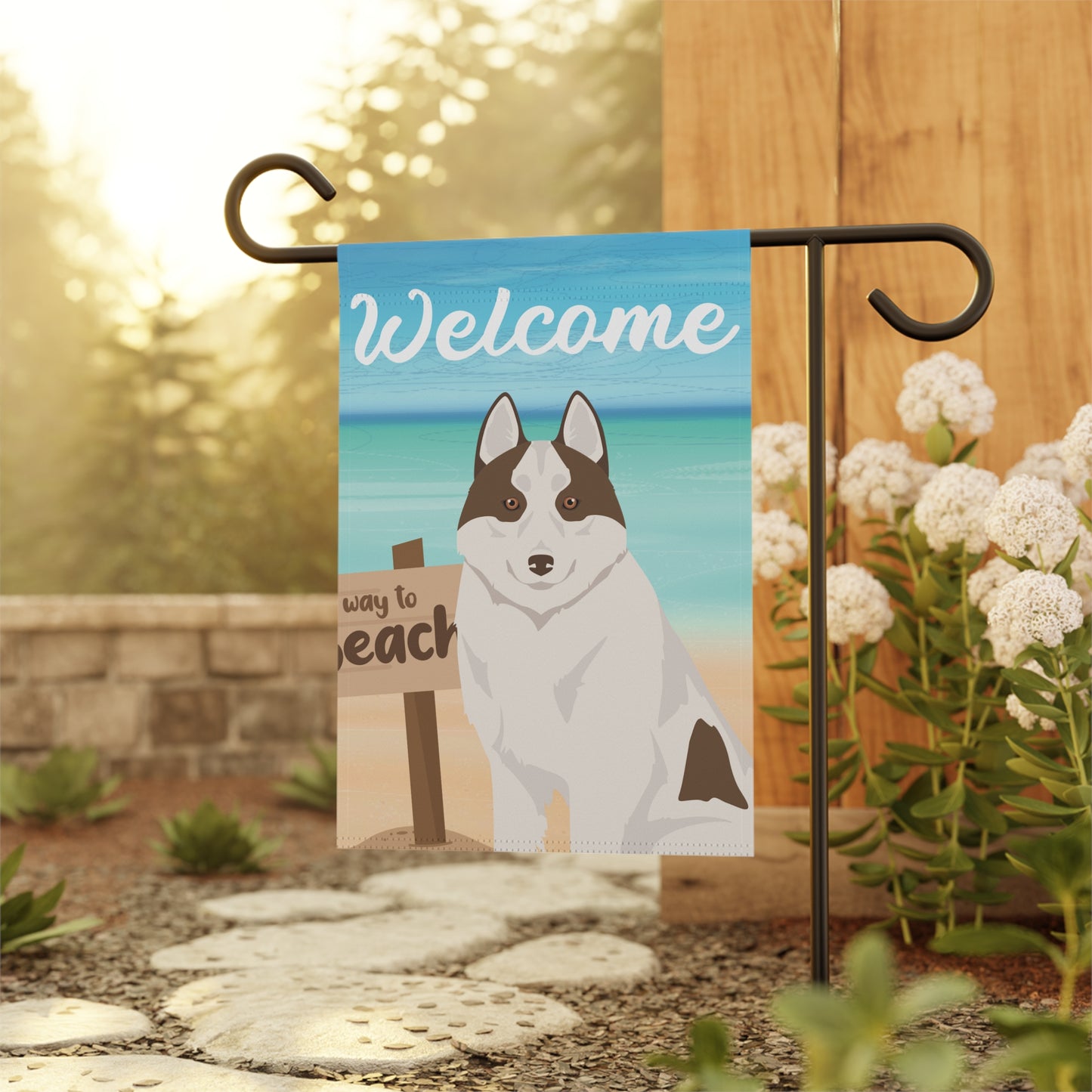 Siberian Husky Dog Garden Flag