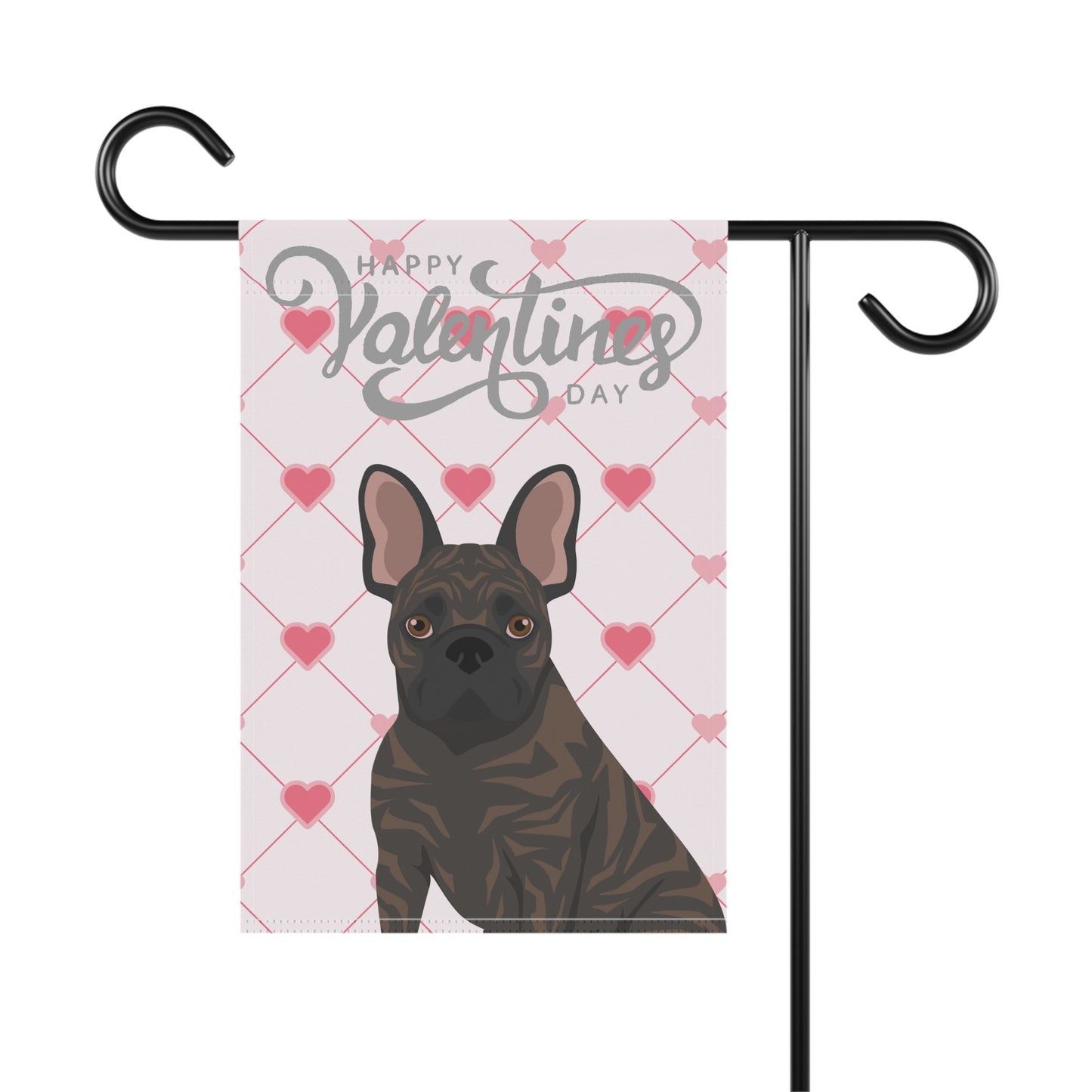 French Bulldog Dog Valentines Day Garden Flag