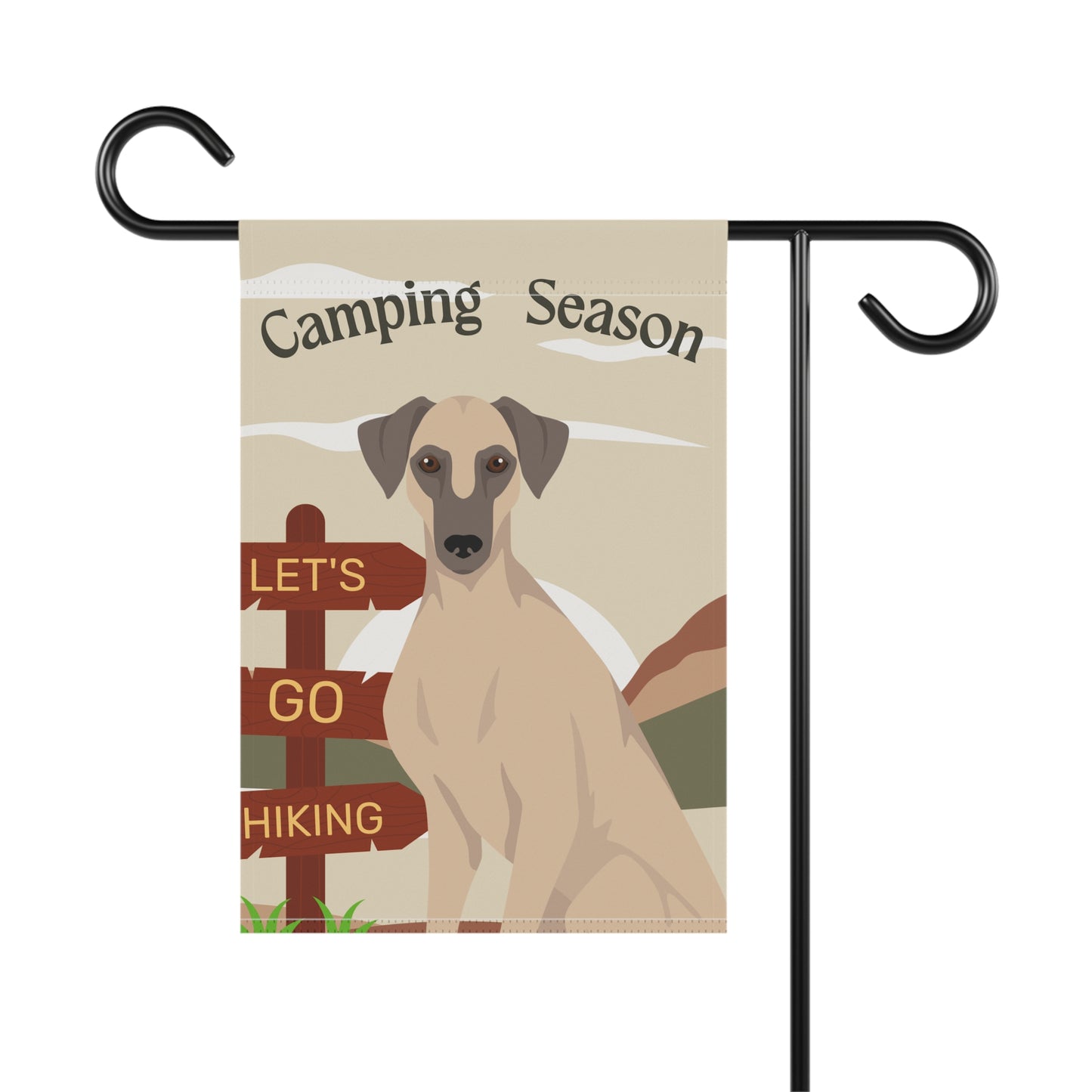 Sloughi Dog Camping Garden Flag