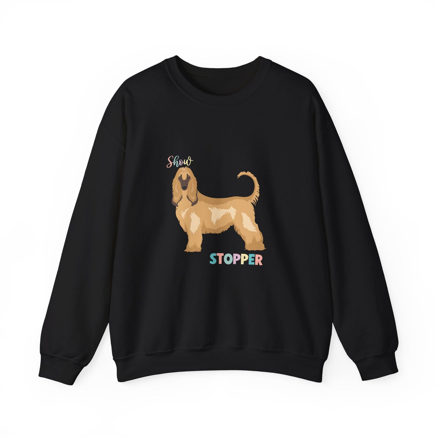 Afghan Hound Dog Unisex Heavy Blend Crewneck Sweatshirt